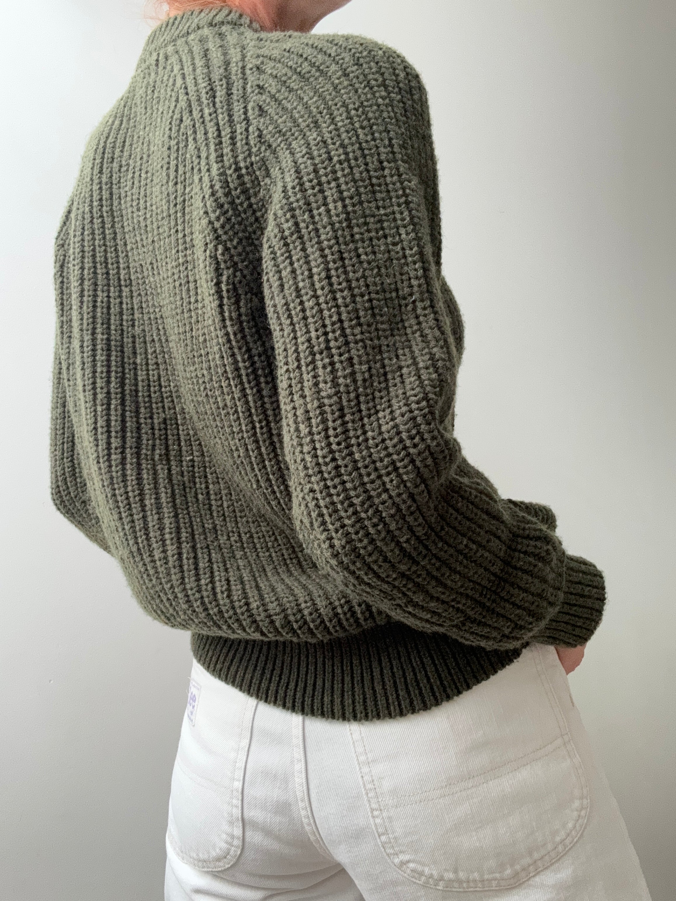 Ralph Lauren Wool Blend Crew Neck Knit Green | Jumpers