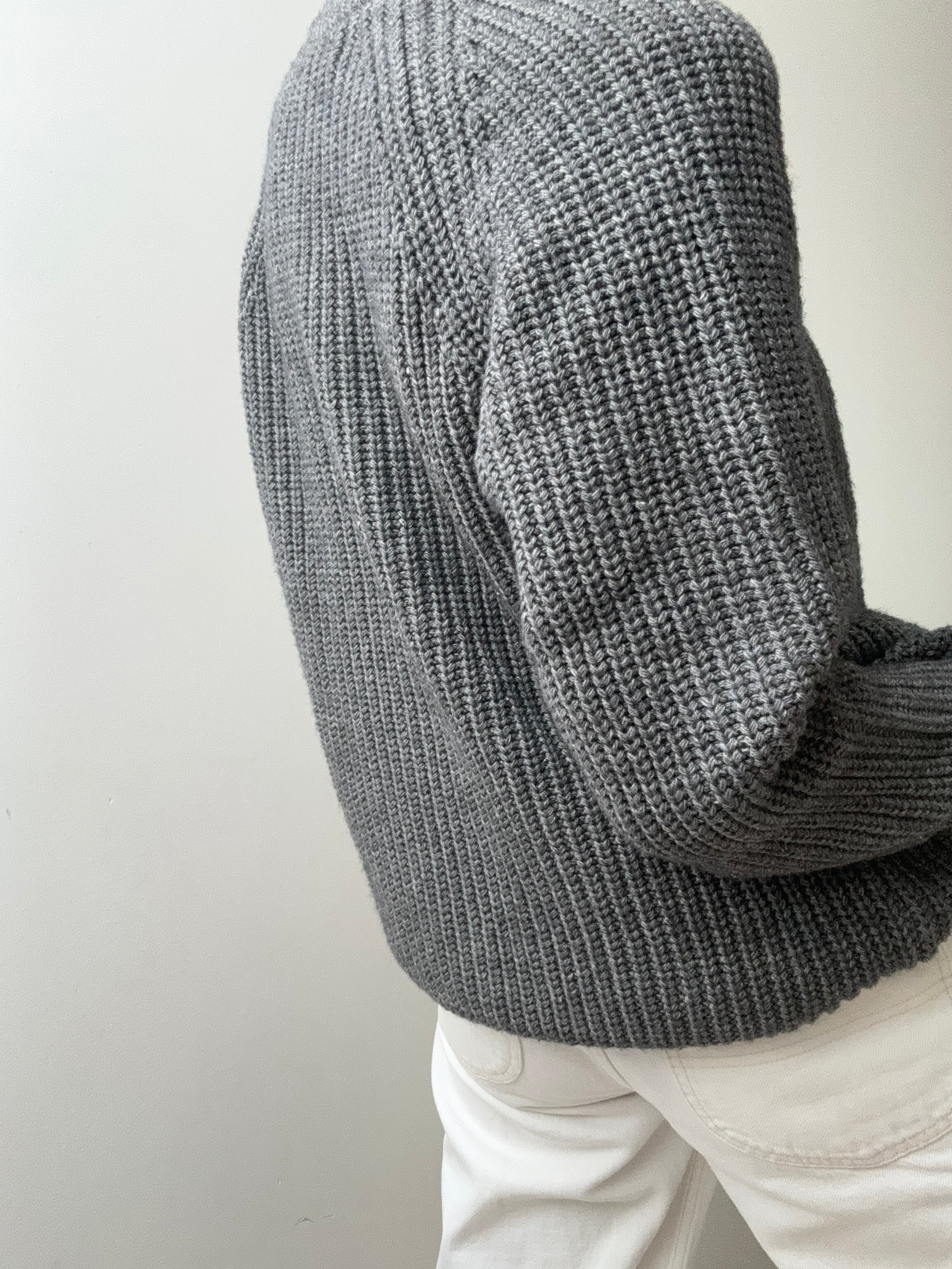 Ralph Lauren Wool Blend Crew Neck Knit Grey | Jumpers
