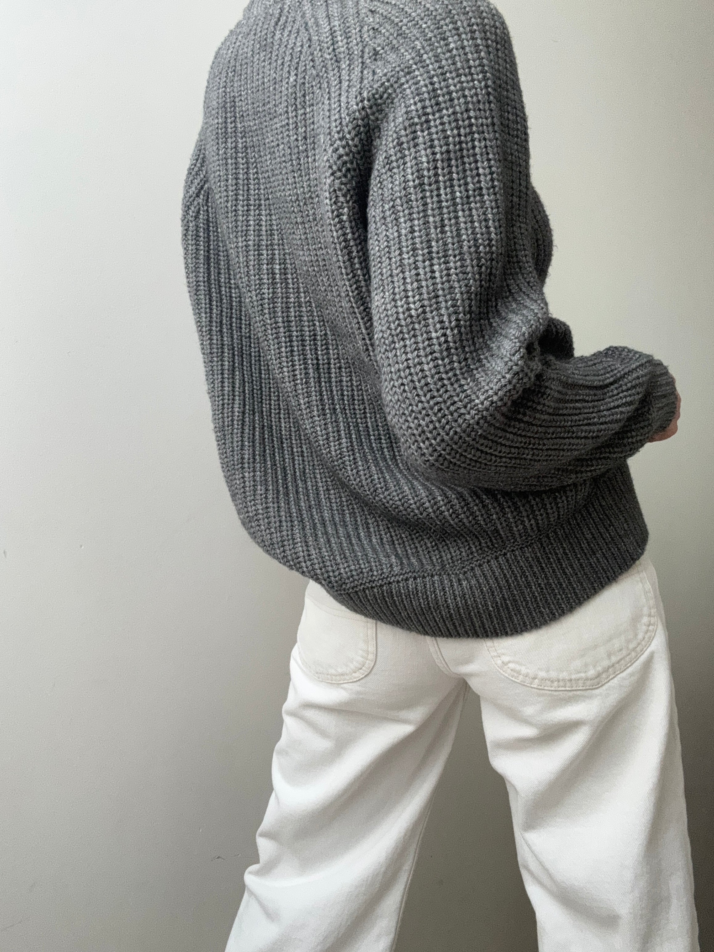 Ralph Lauren Wool Blend Crew Neck Knit Grey | Jumpers