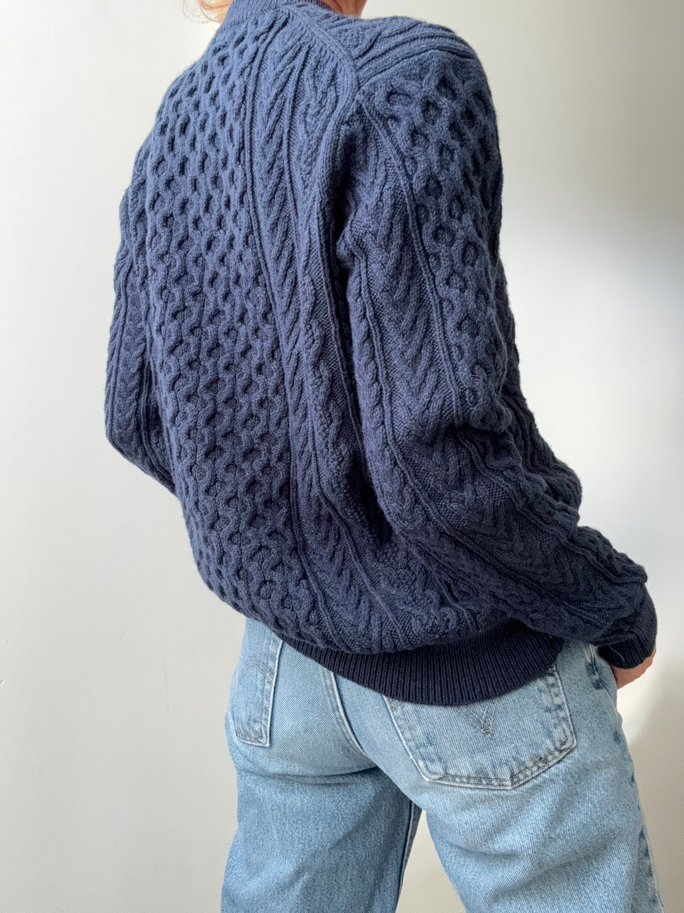 Ralph Lauren Wool Cable Knit Blue | Jumpers
