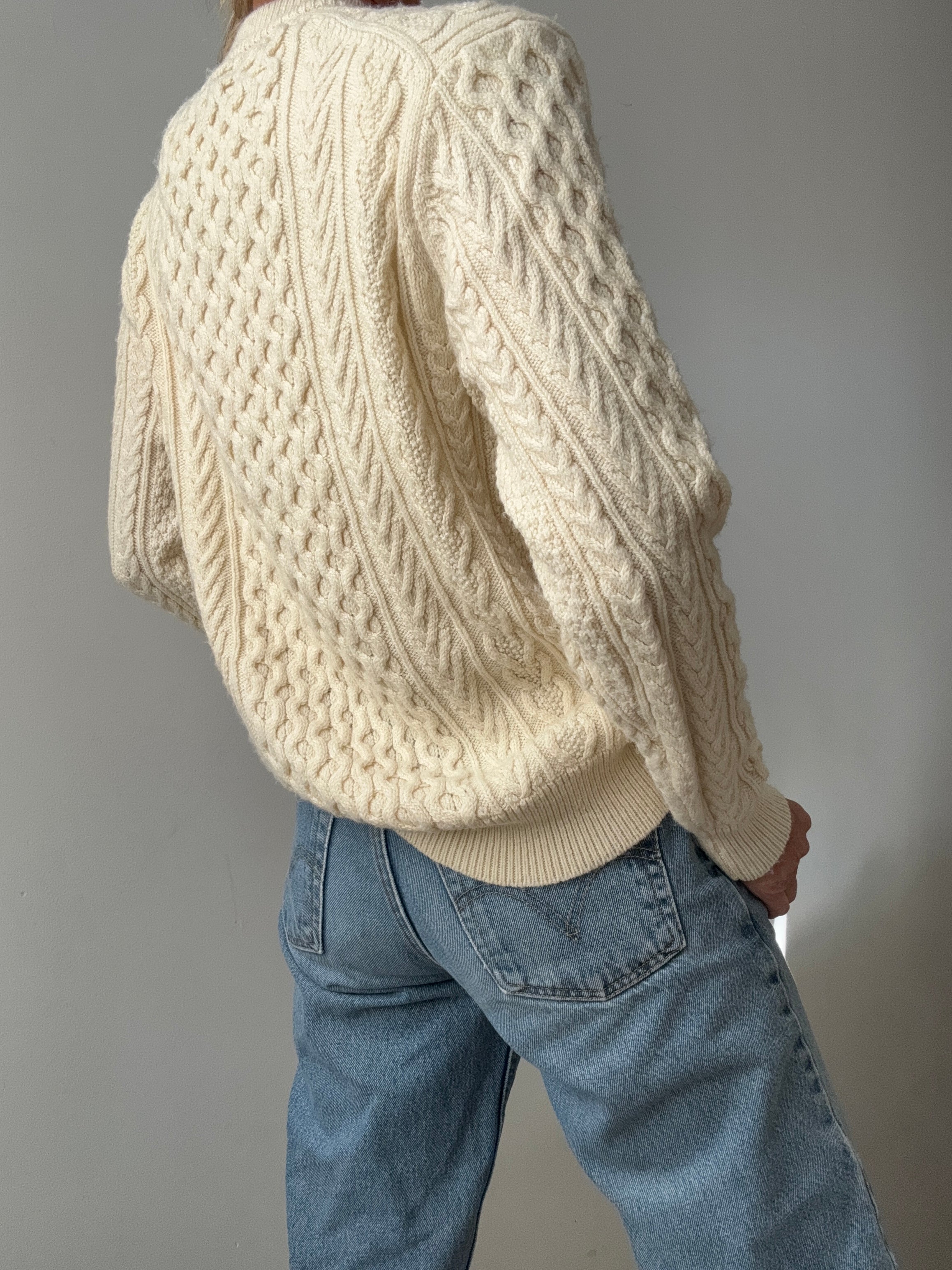 Ralph Lauren Wool Cable Knit Cream | Jumpers