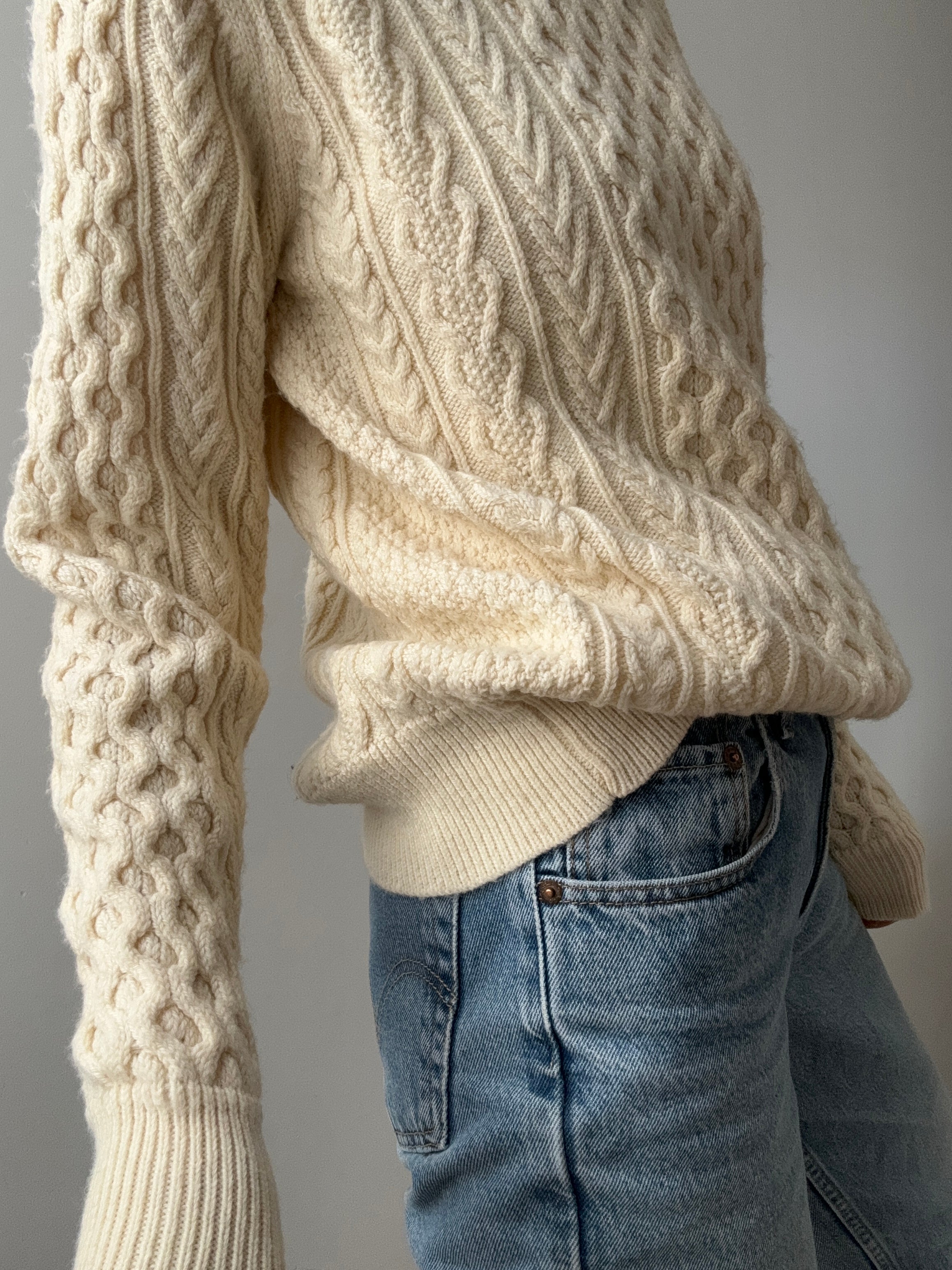 Ralph Lauren Wool Cable Knit Cream | Jumpers