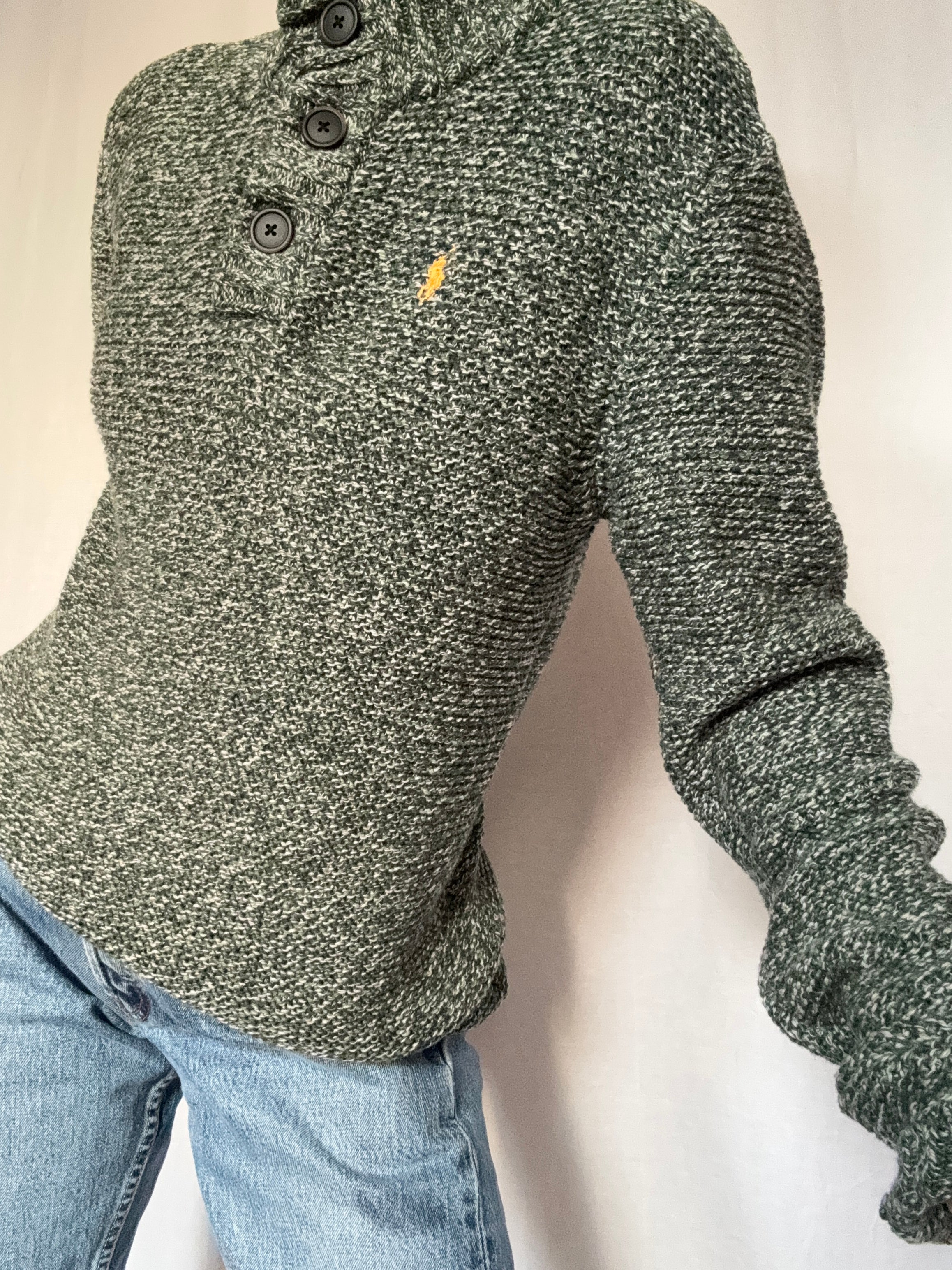 Ralph Lauren Jumpers Small Ralph Lauren Green Button Knit