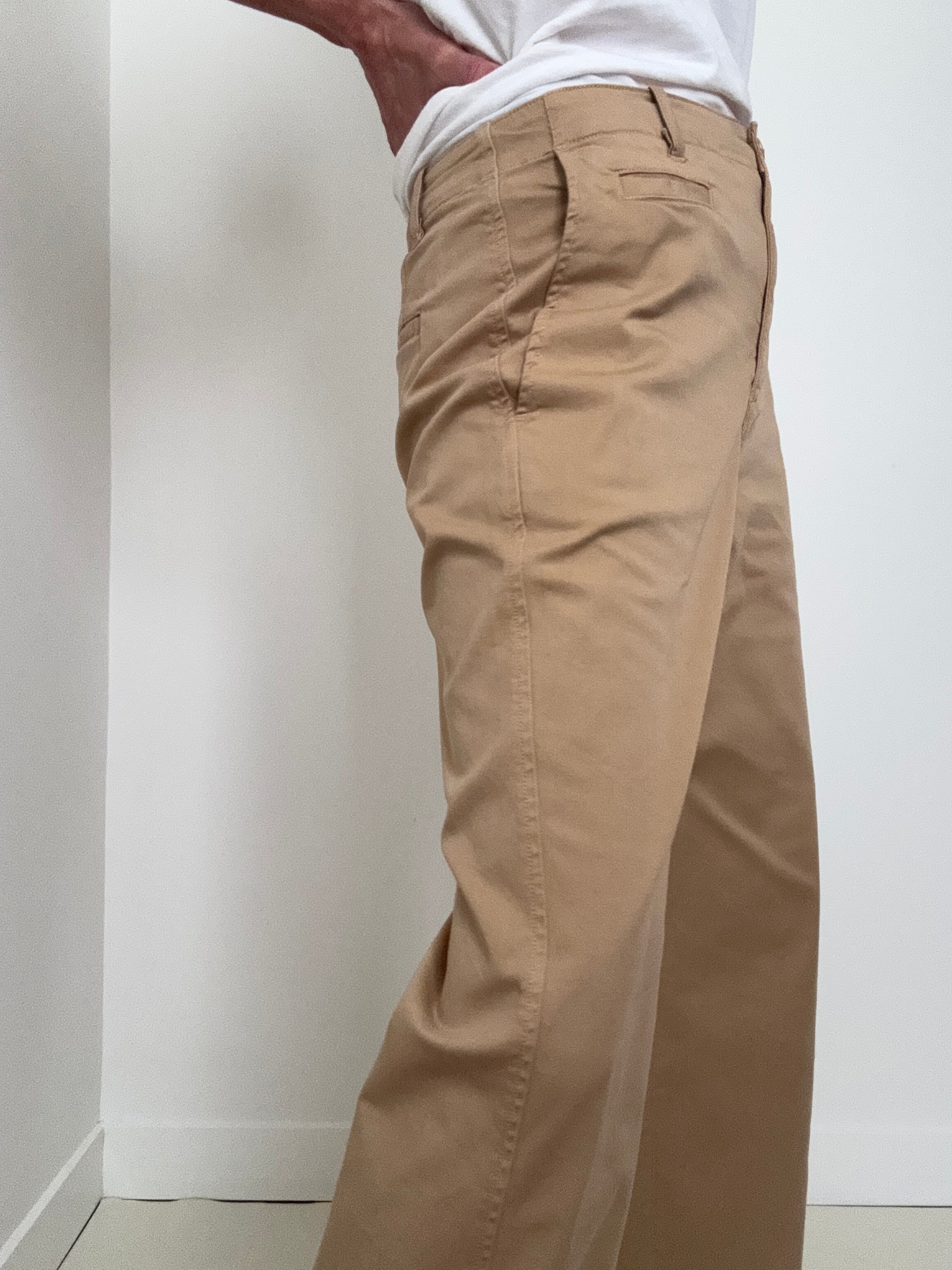 Ralph Lauren Pants Cotton Twill Wide Leg Trouser