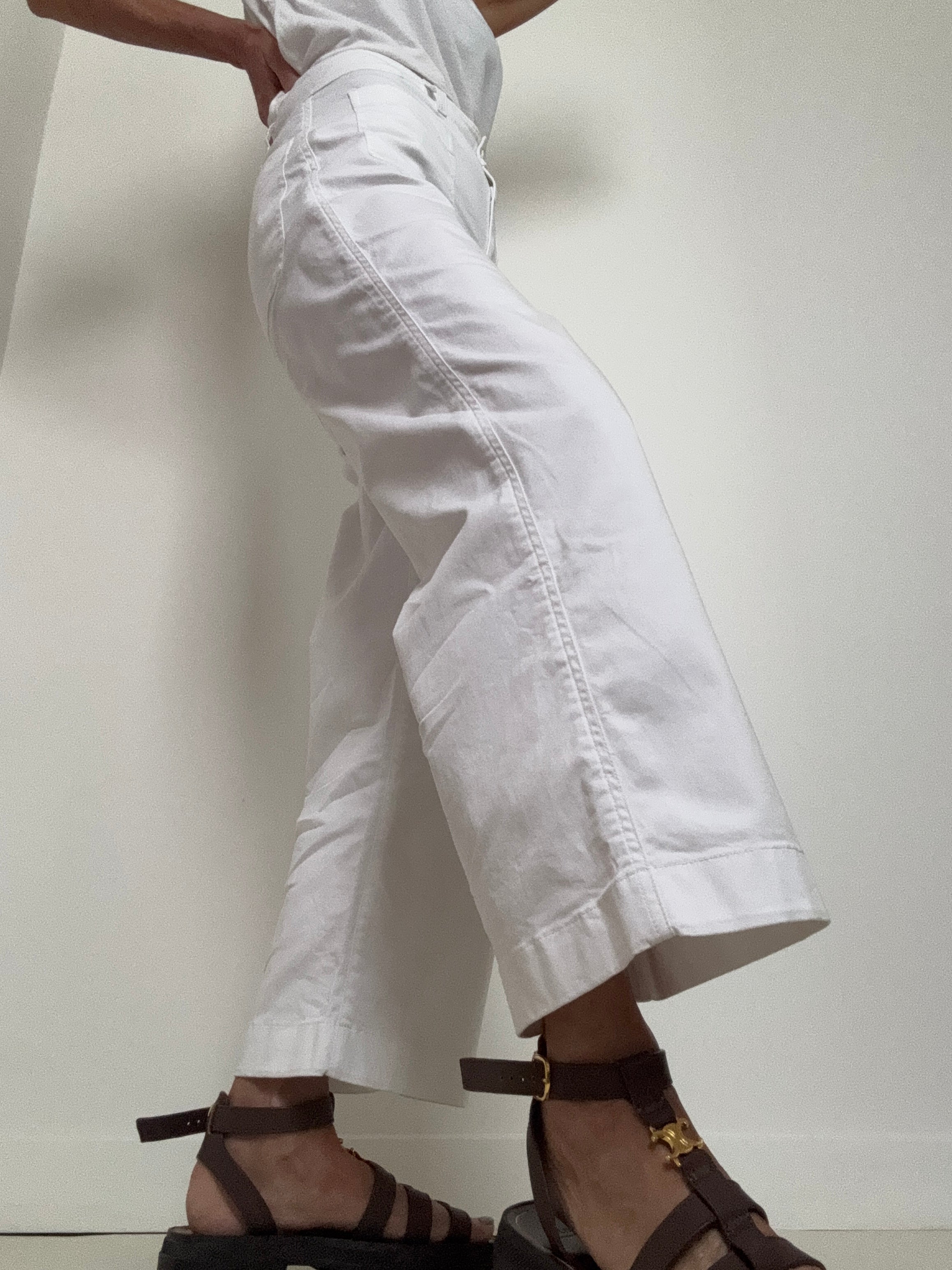 Ralph Lauren Pants Denim Wide Leg Sailor Pants