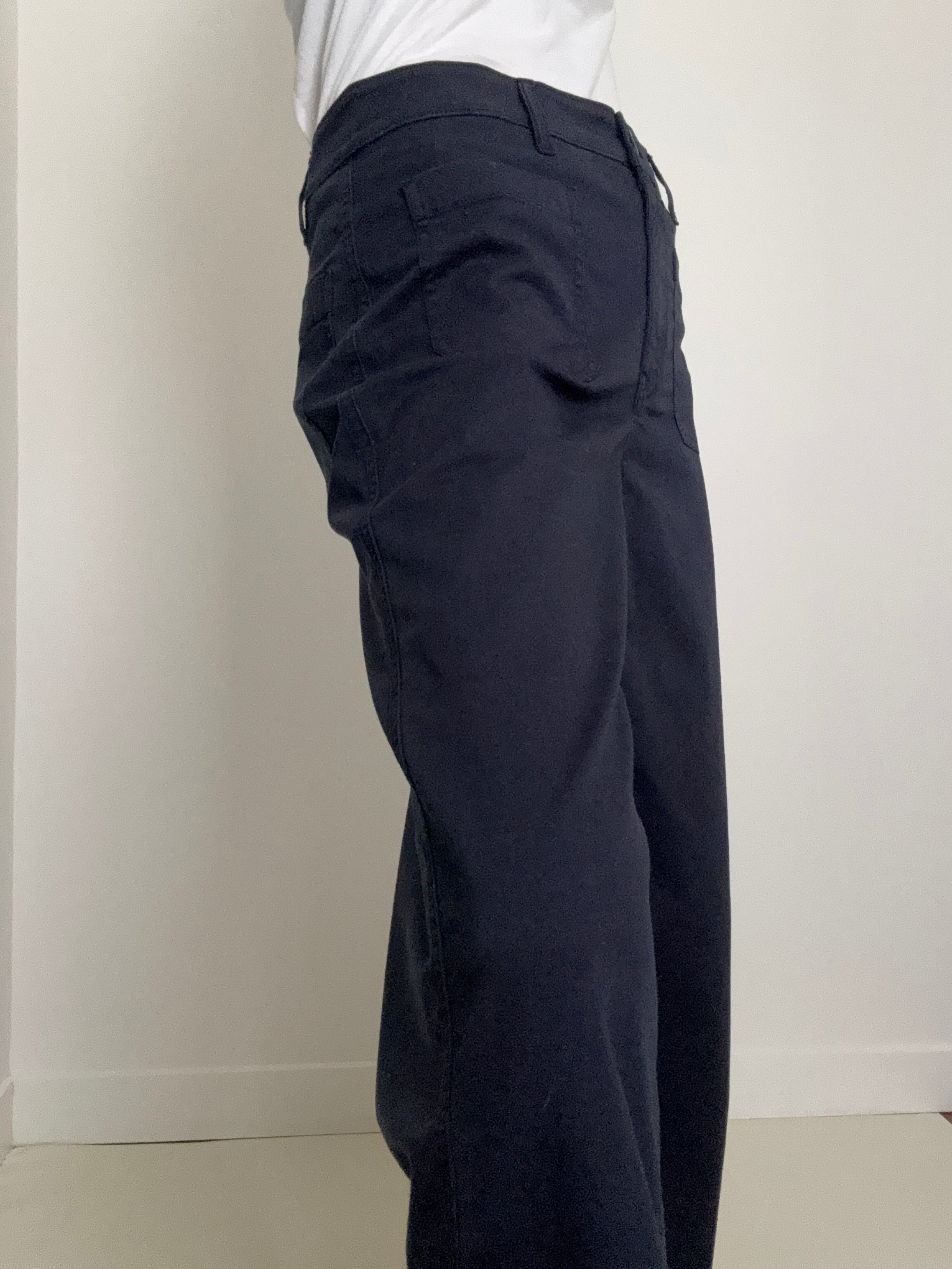 Denim Wide Leg Sailor Pants Navy | Pants
