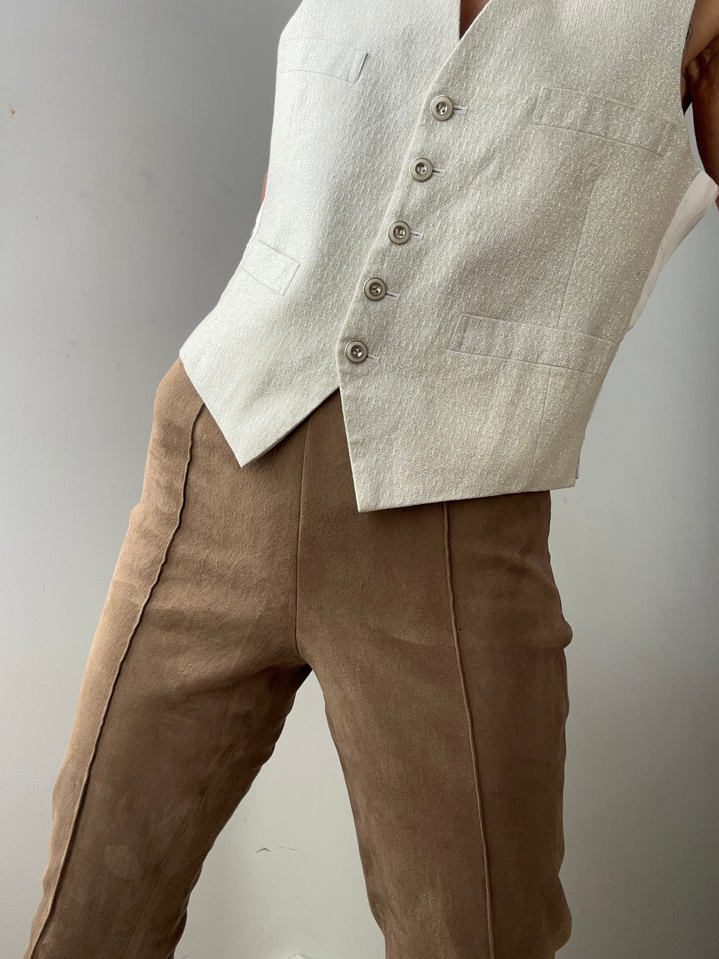 Ralph Lauren Pants Ralph Lauren Suede Leggings Tan