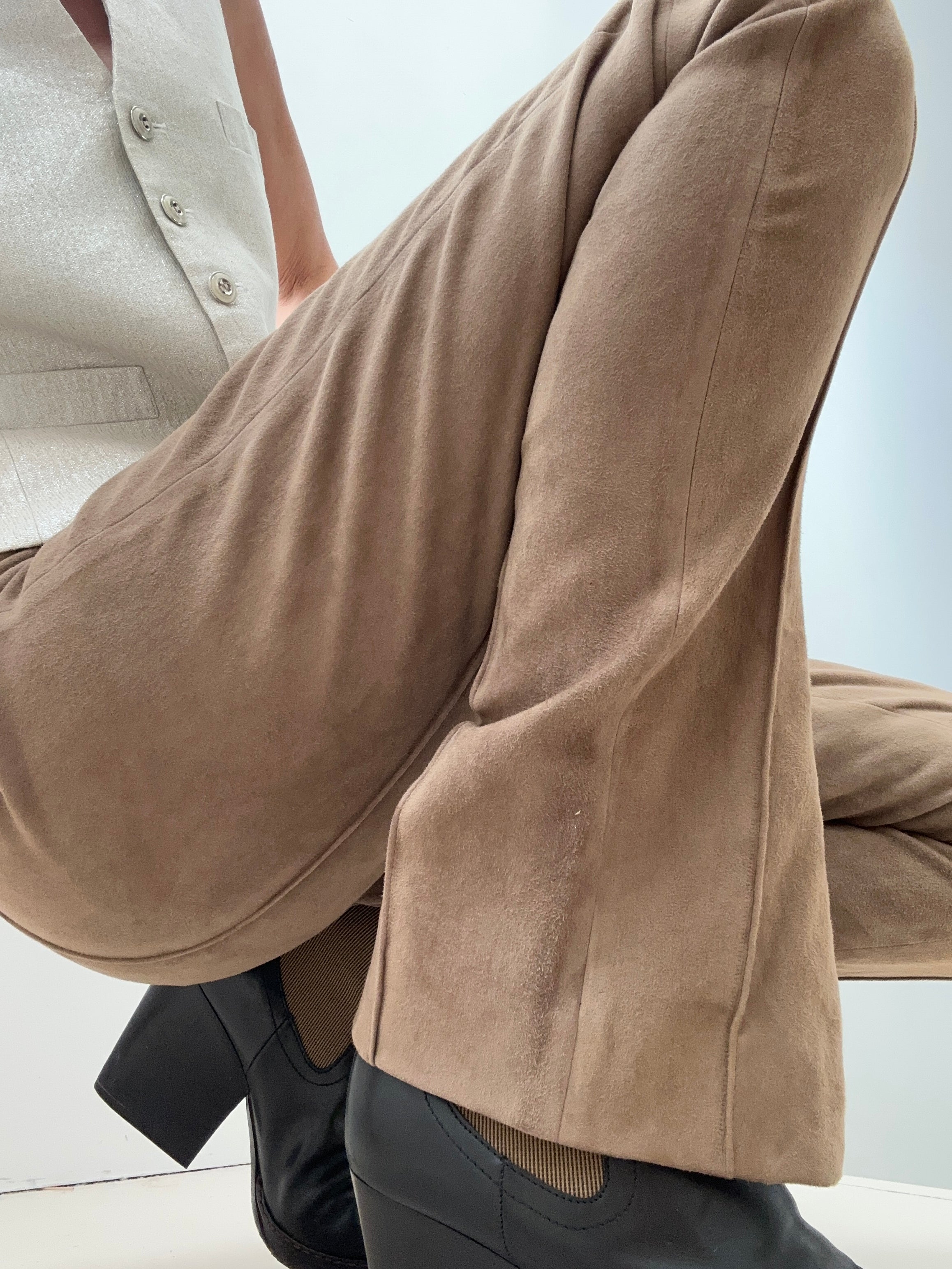 Ralph Lauren Pants Ralph Lauren Suede Leggings Tan