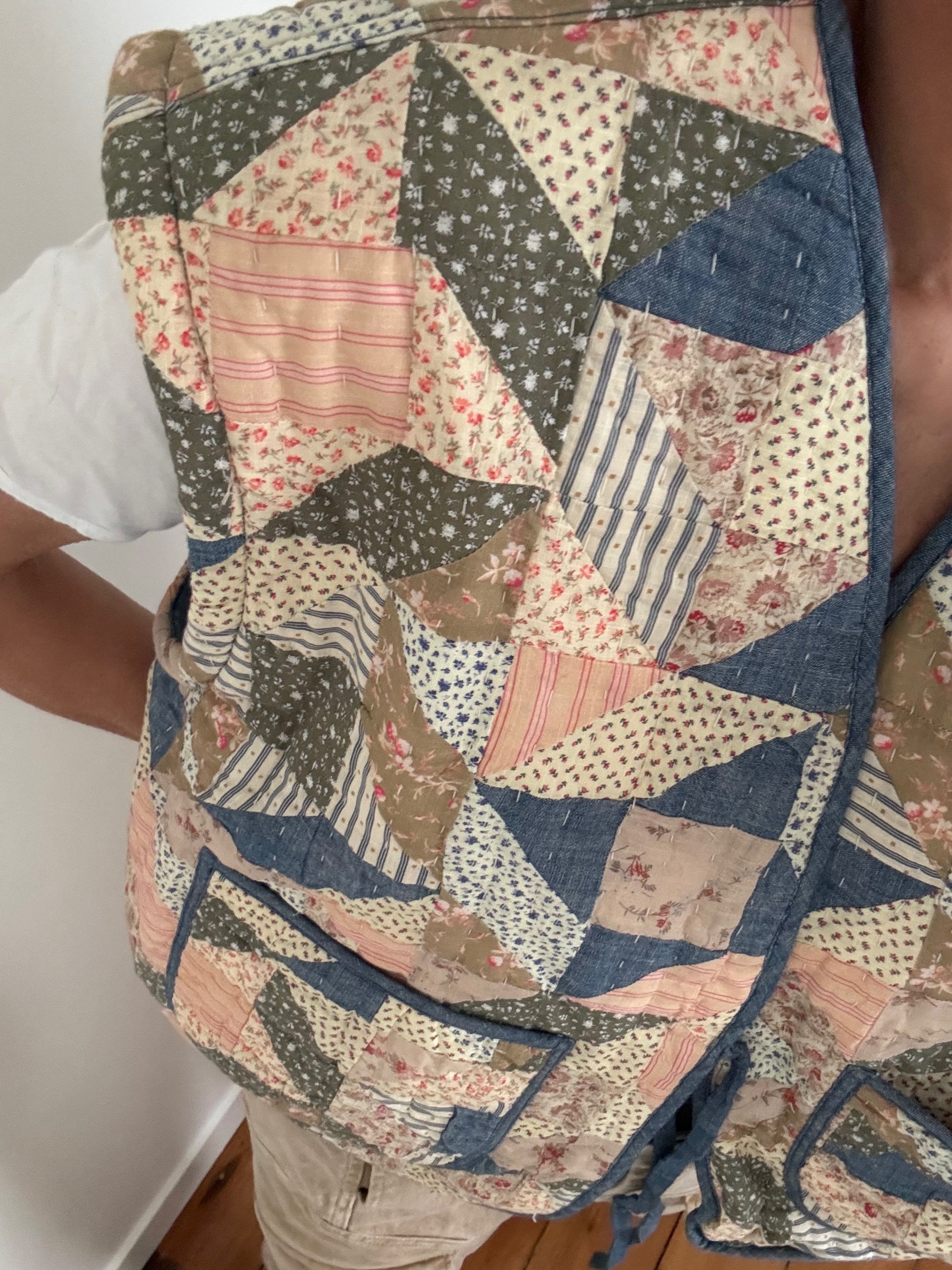 Polo RL Joan Reversible Patchwork Vest | Vests