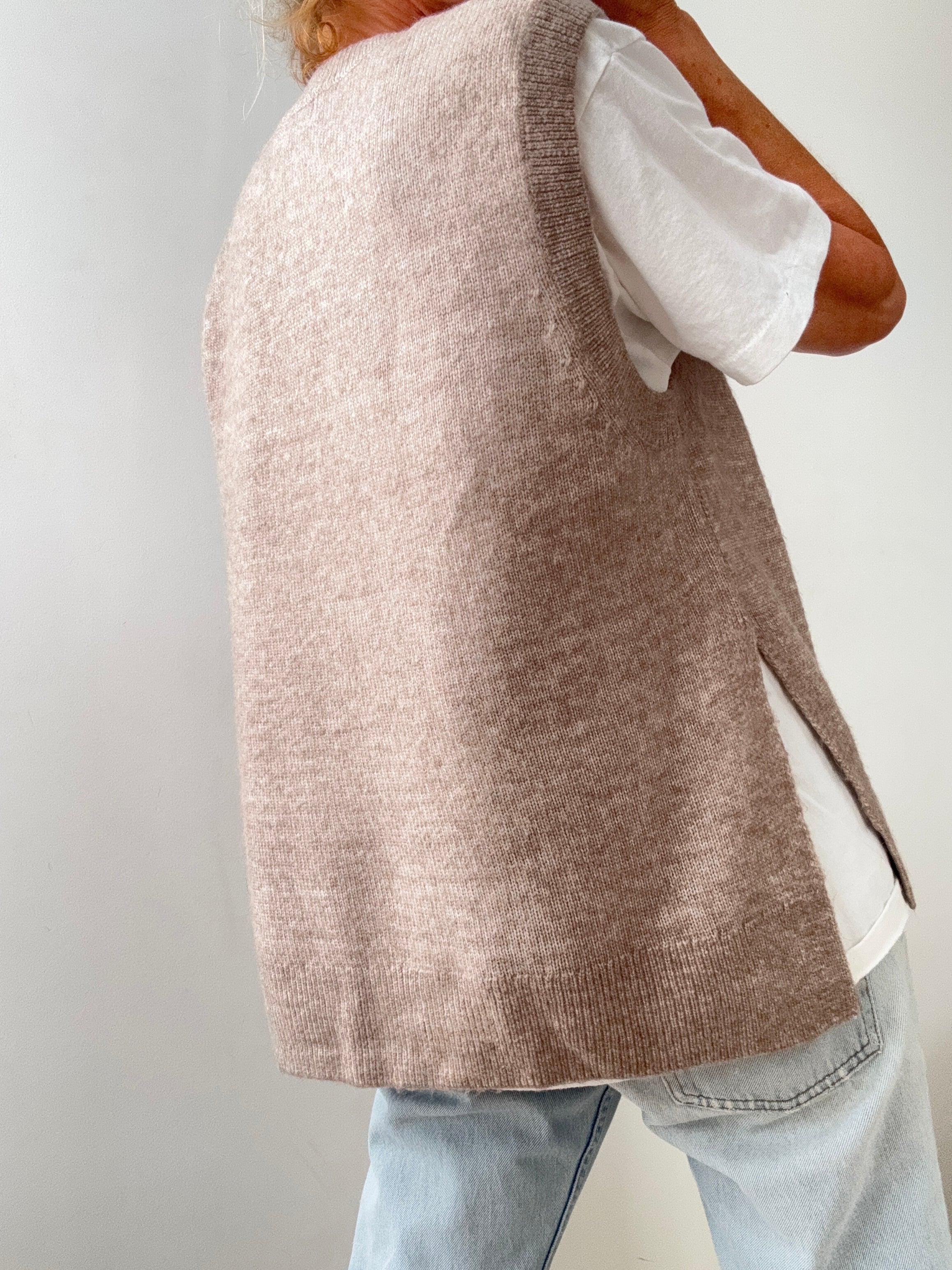 Ralph Lauren Open Side Vest Tan | Vests
