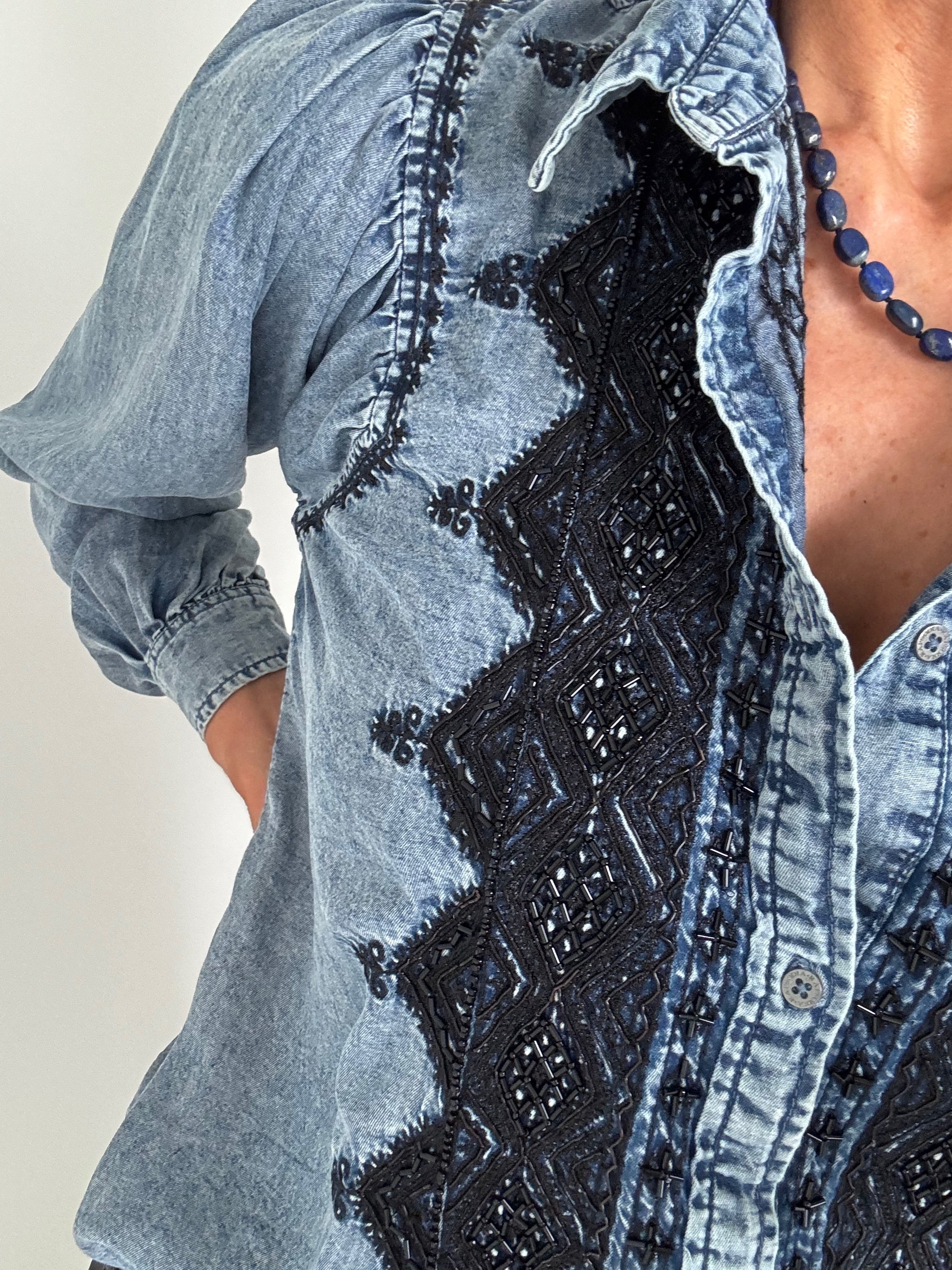 Rapsodia Shirts Camisa Texan Denim