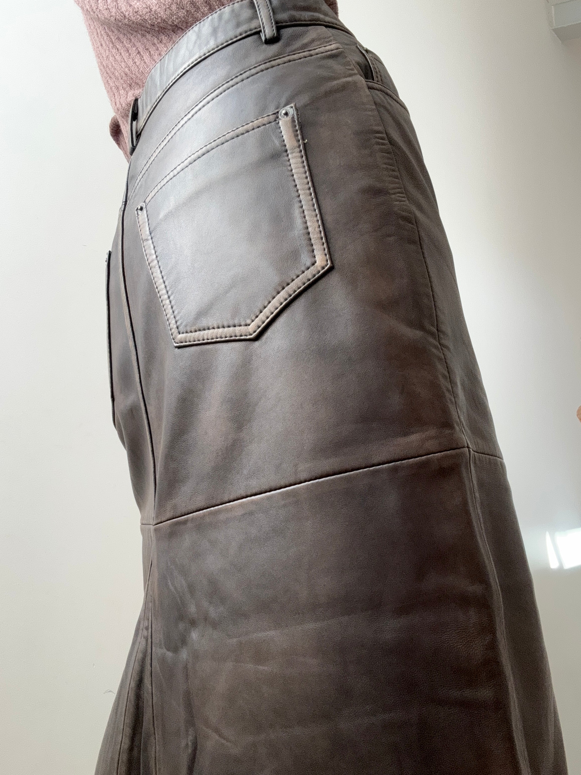 Reformation Veda Tazz Leather Maxi Skirt | Skirts