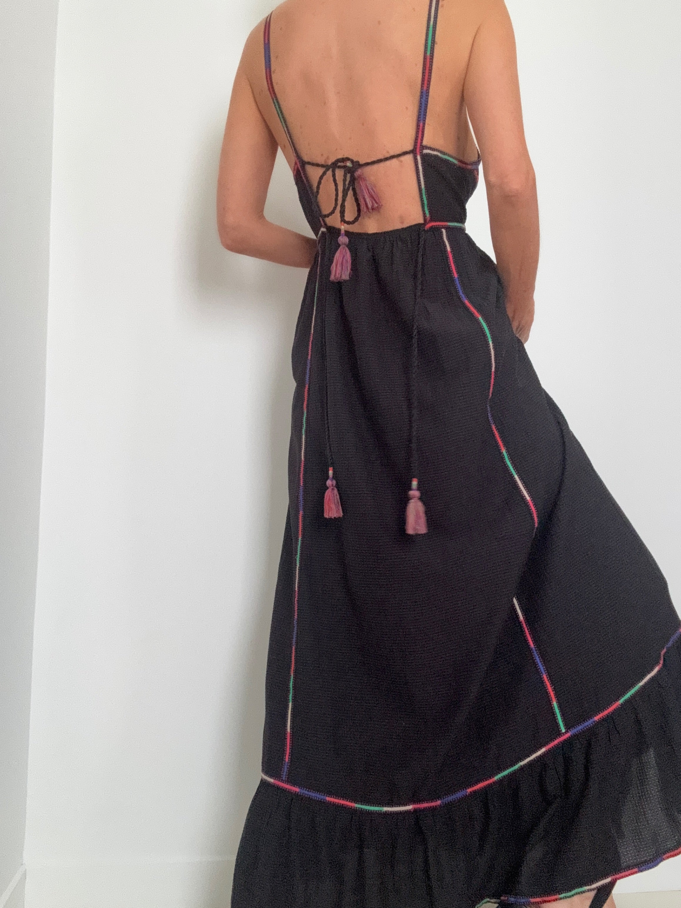 Scotch and Soda Dresses Rainbow Embroidery Maxi Dress
