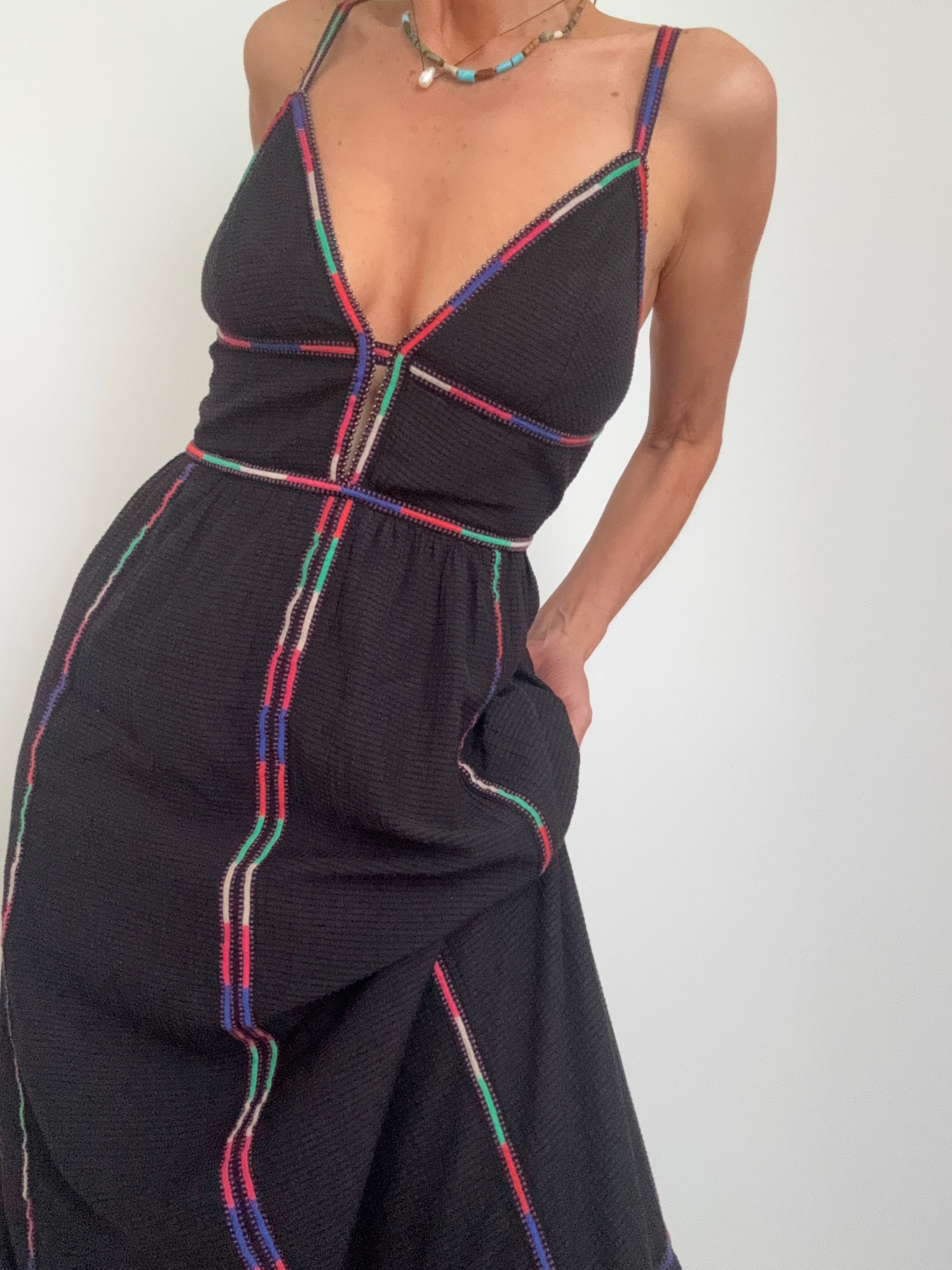Scotch and Soda Dresses Rainbow Embroidery Maxi Dress