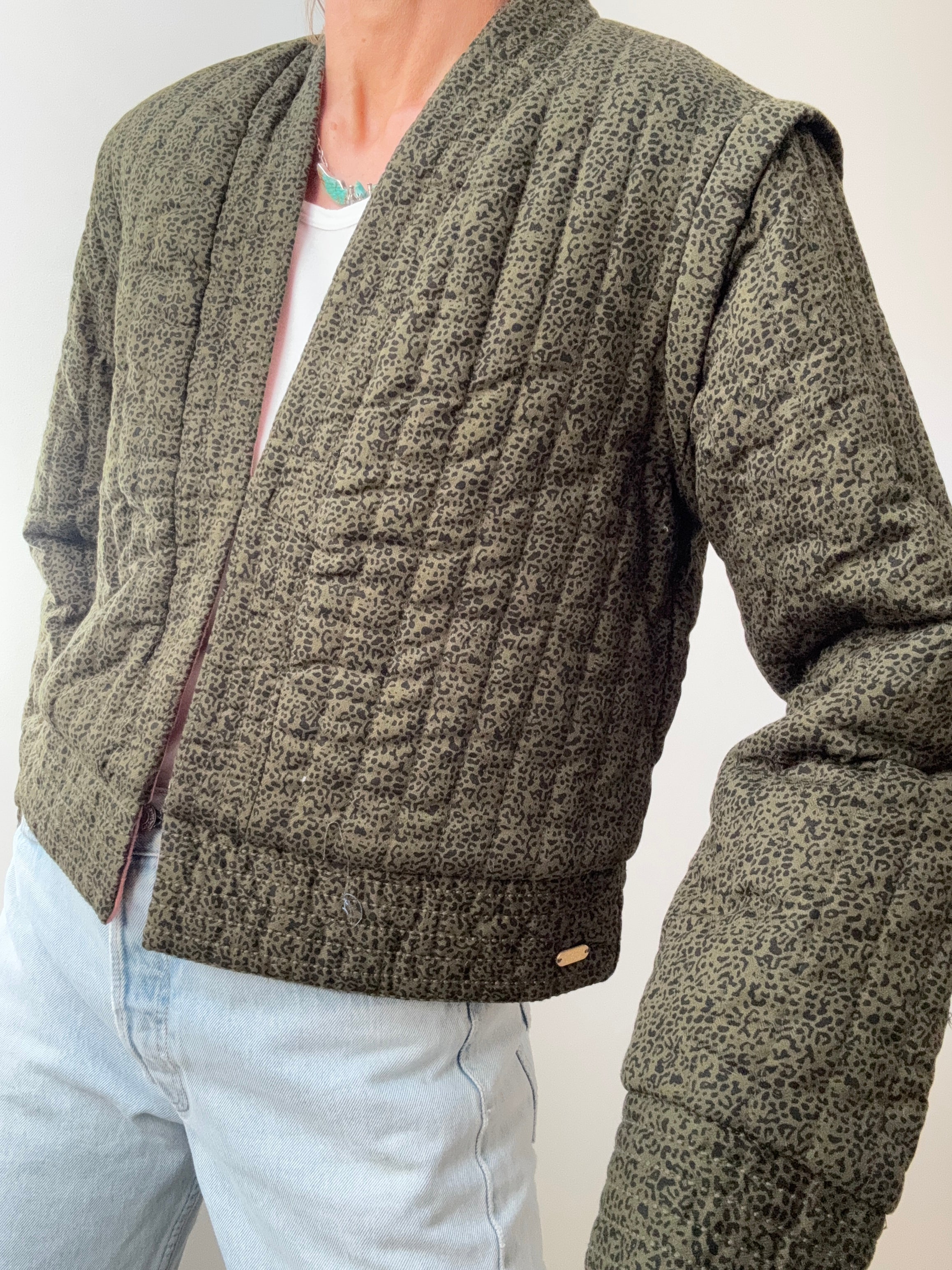 Reversible Peach Spot Quilt Jacket | Jackets