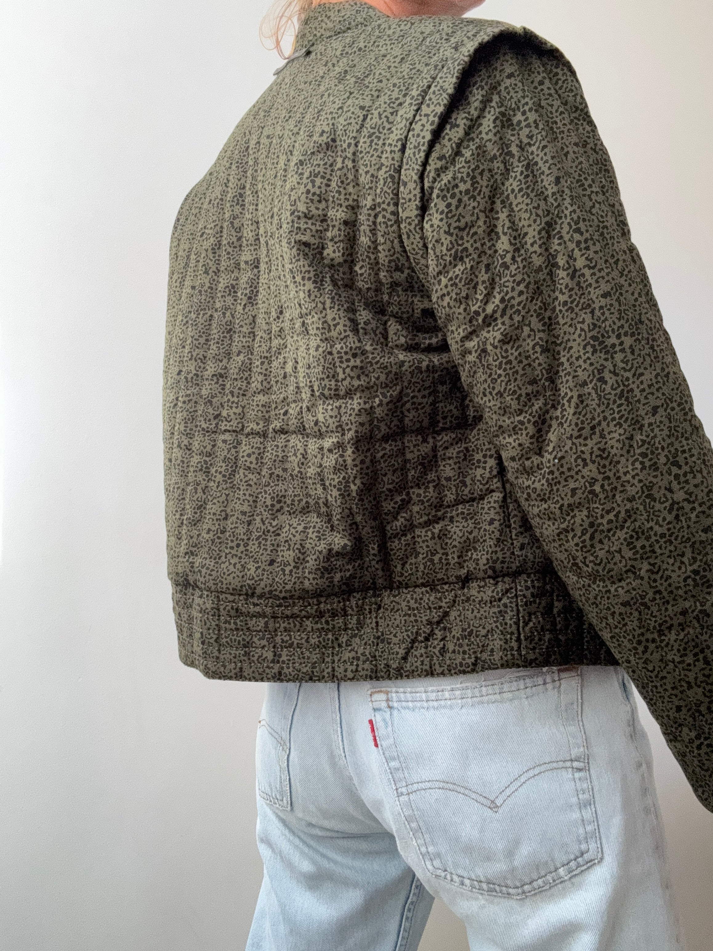 Reversible Peach Spot Quilt Jacket | Jackets