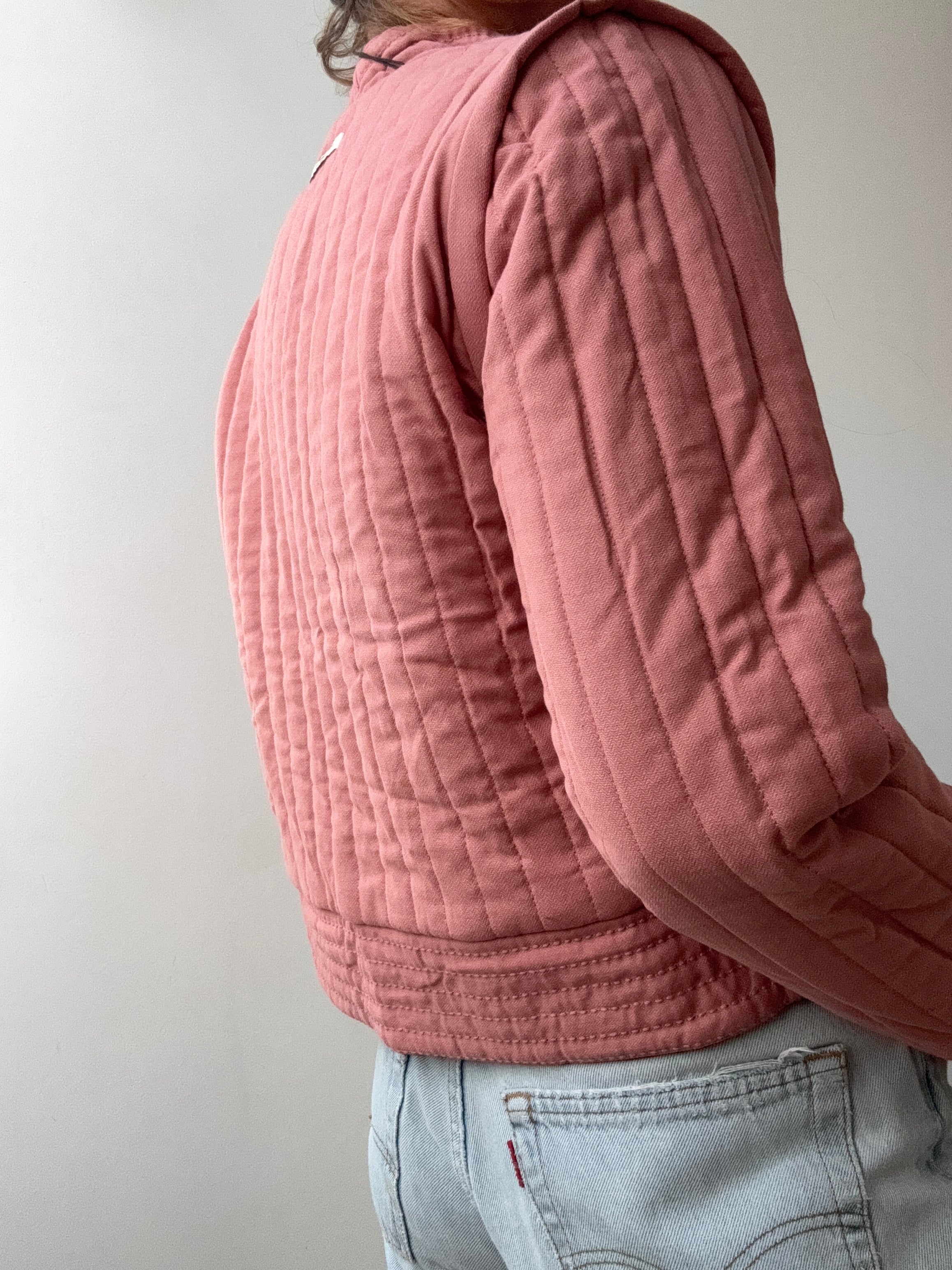 Scotch and Soda Jackets XSmall-Small Reversible Peach Spot Quilt Jacket
