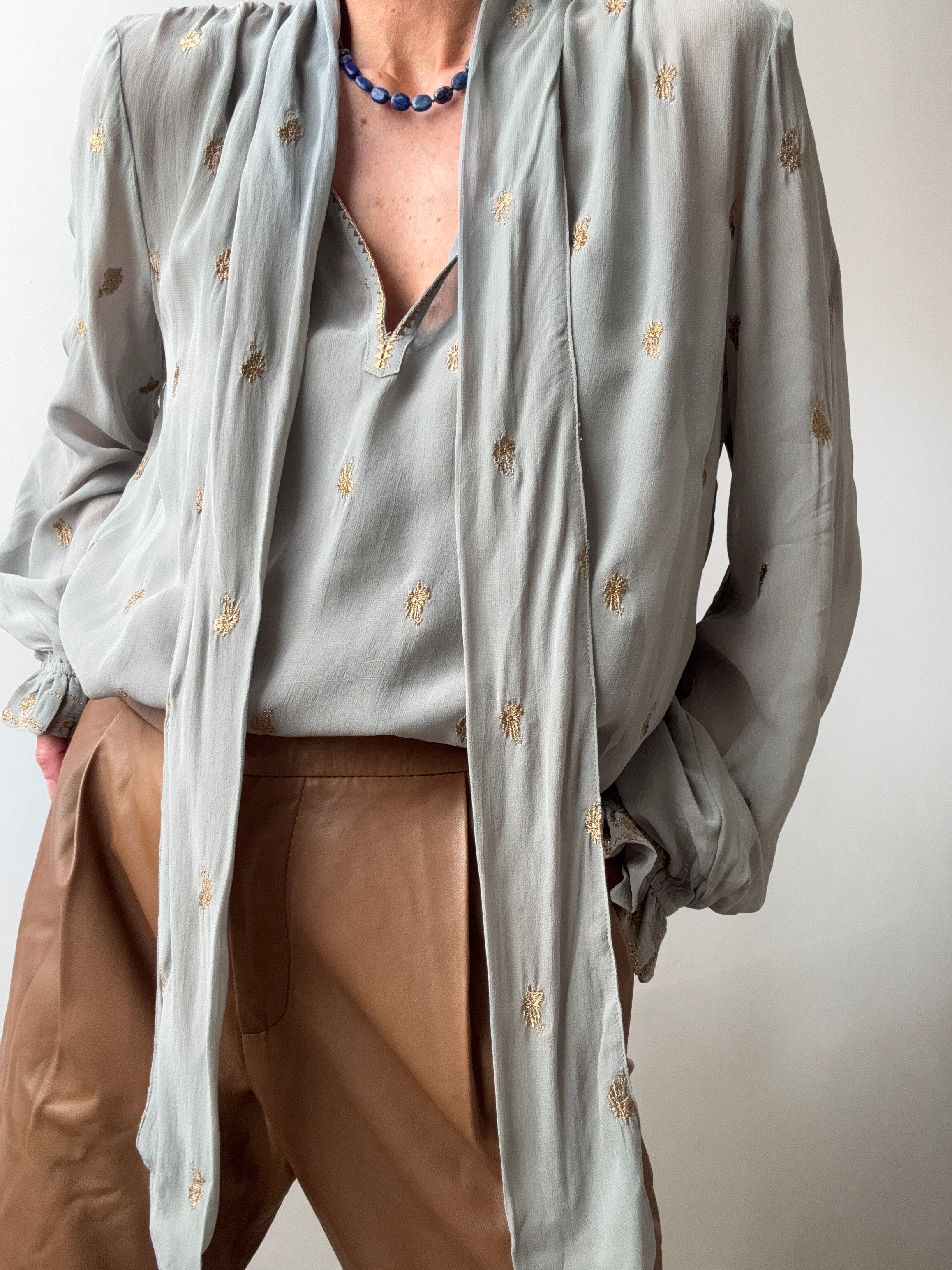 Scotch & Soda Sage Jacquard Blouse | Blouses