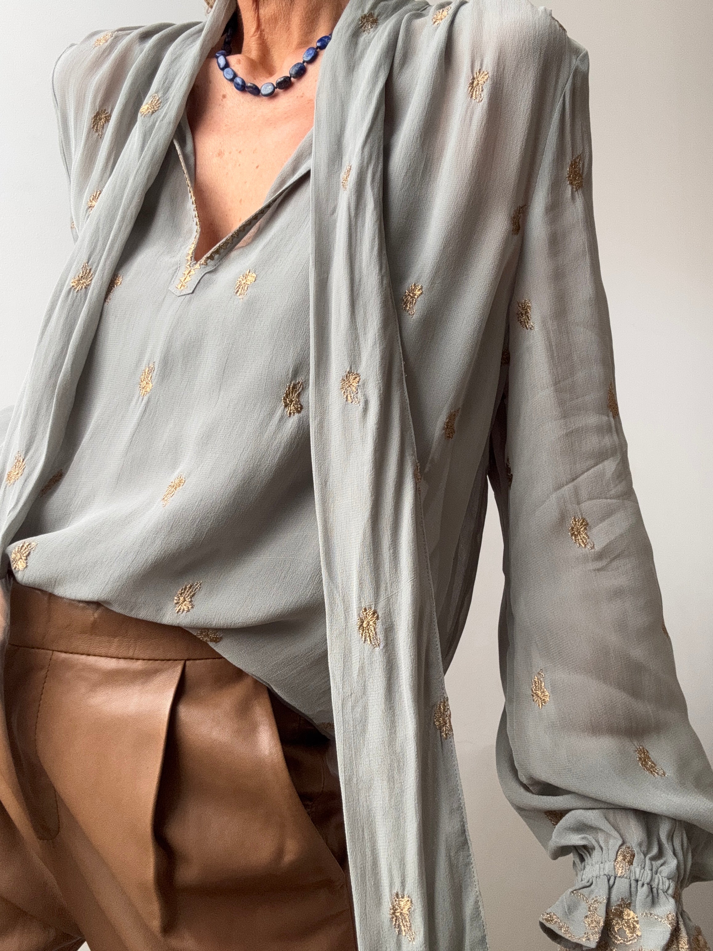 Scotch & Soda Sage Jacquard Blouse | Blouses