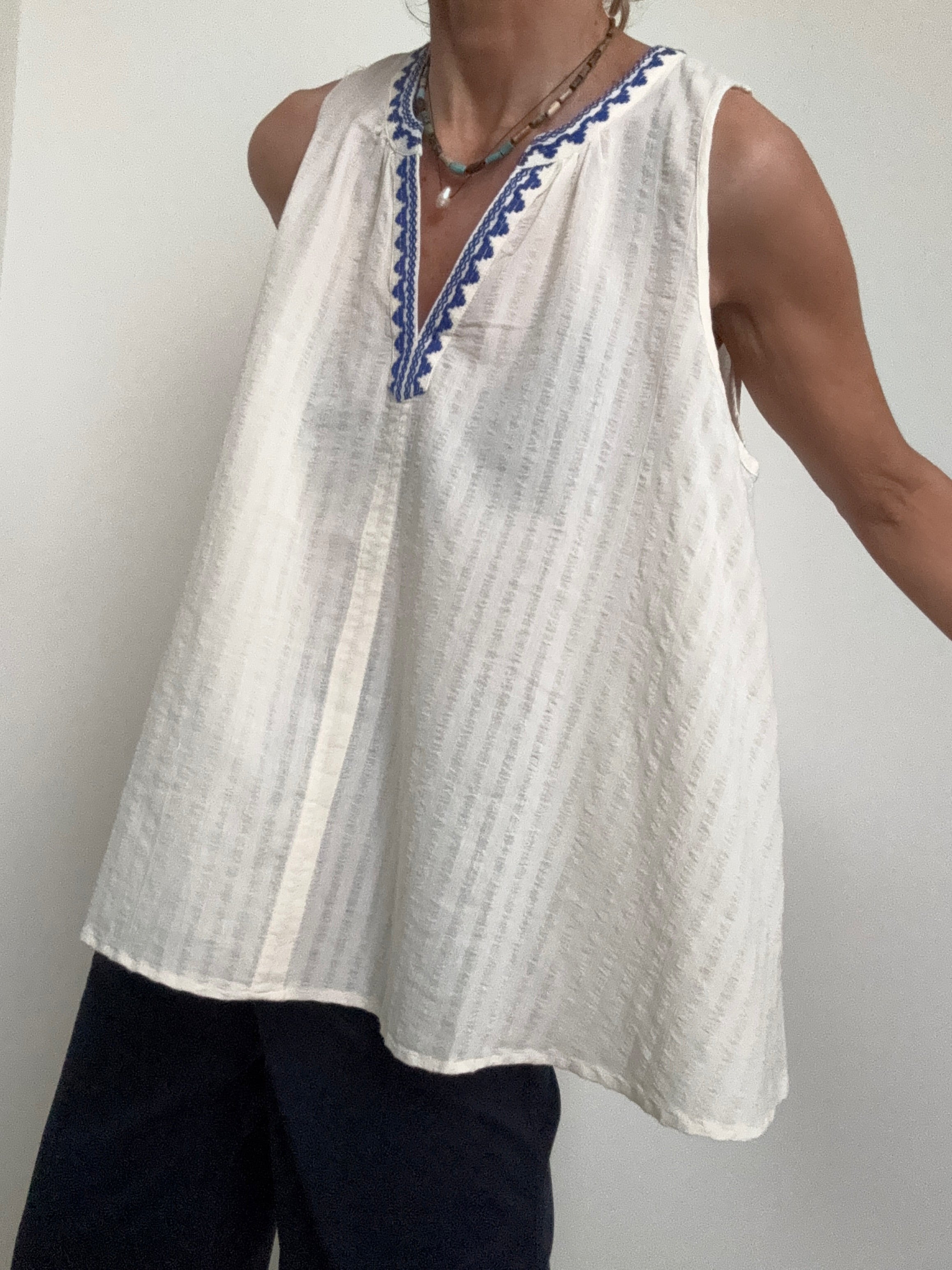 Scotch and Soda Tops Tape Detail Tank Top