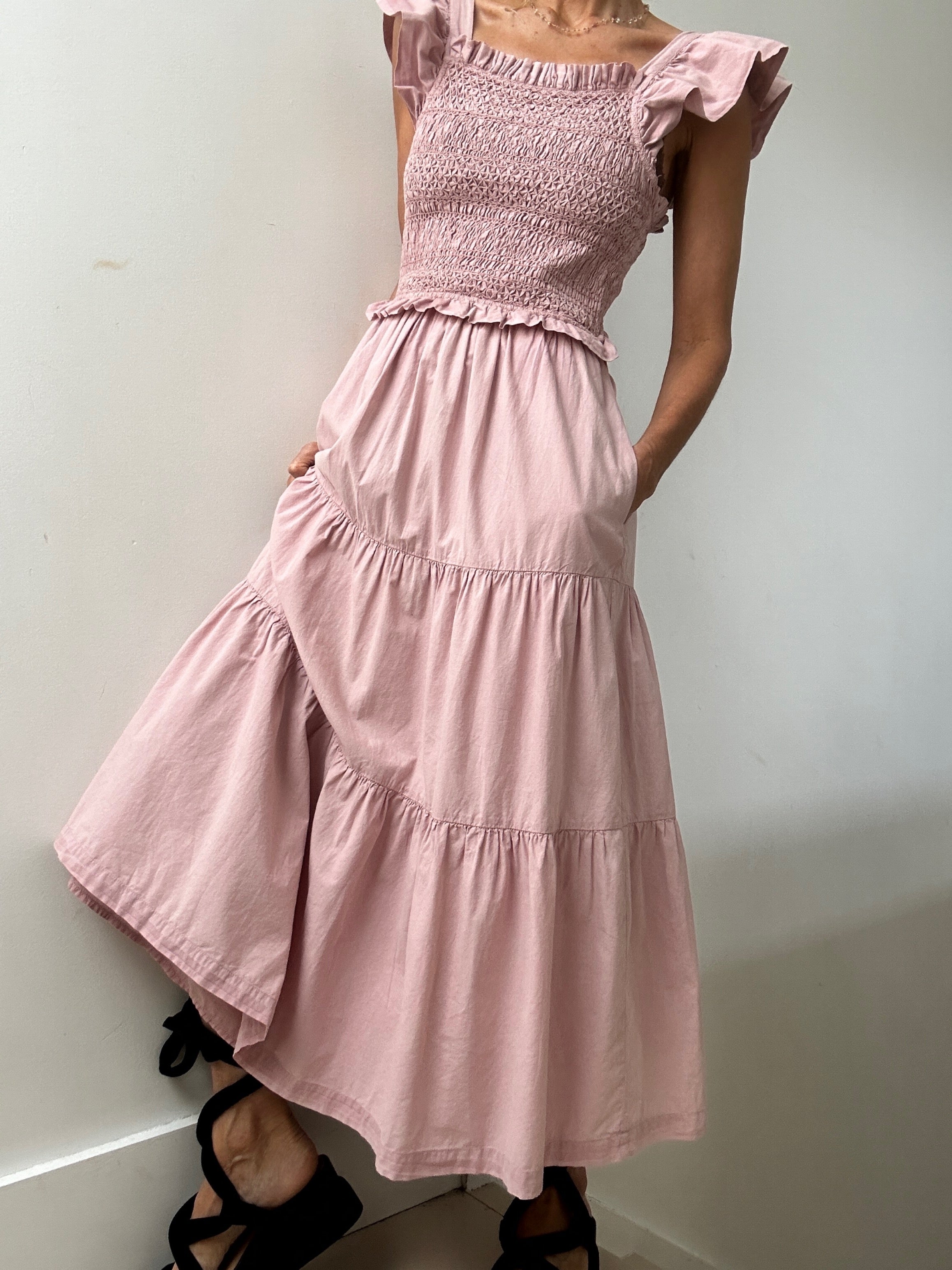 Sea Dresses Sea NY Shirred Bodice Dress Blush