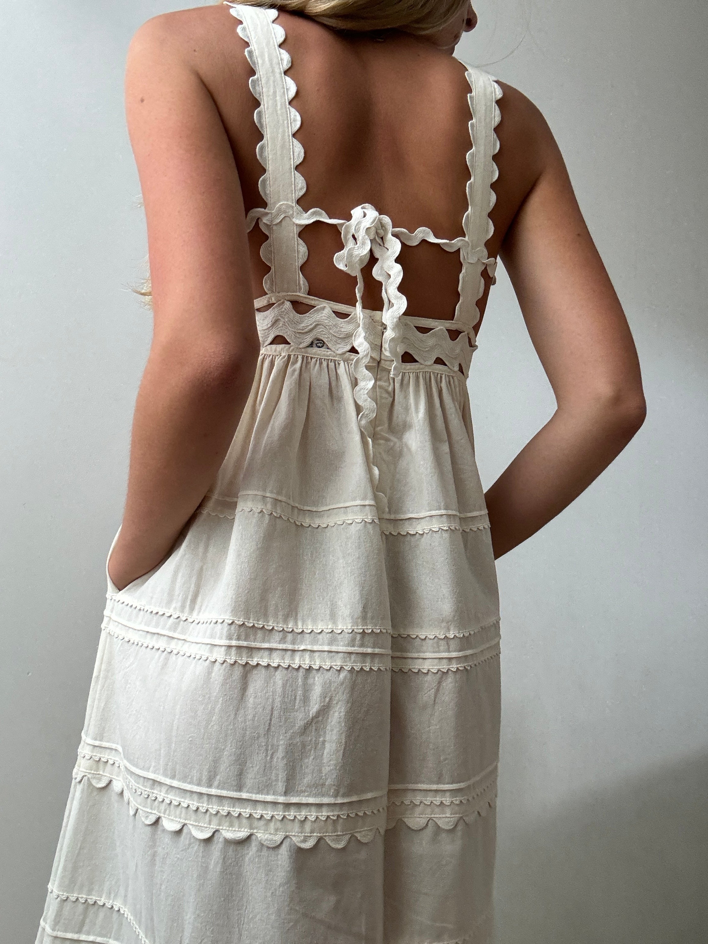Sea Ryleigh Ric Rac Dress Cream | Dresses