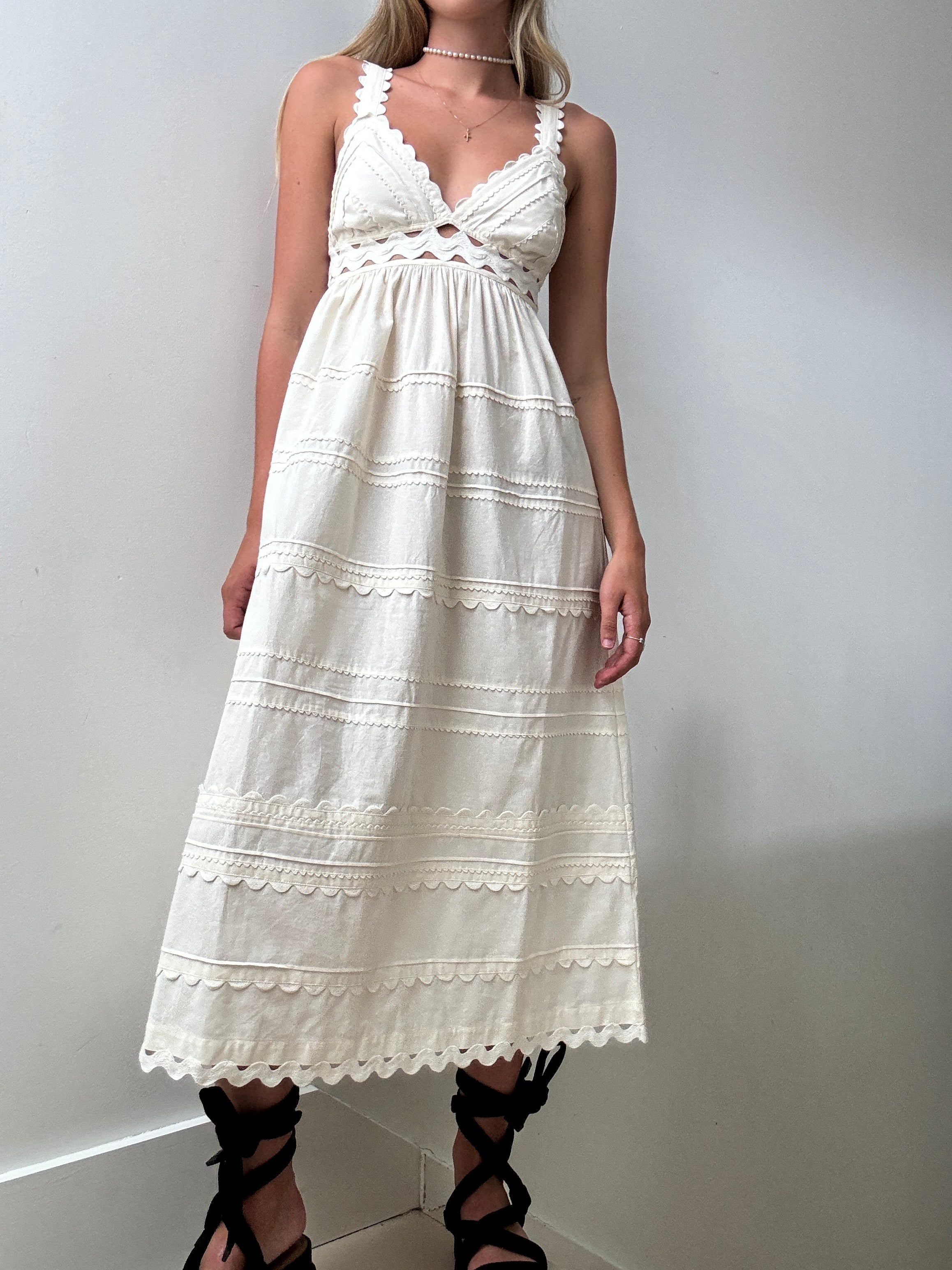 Sea Ryleigh Ric Rac Dress Cream | Dresses