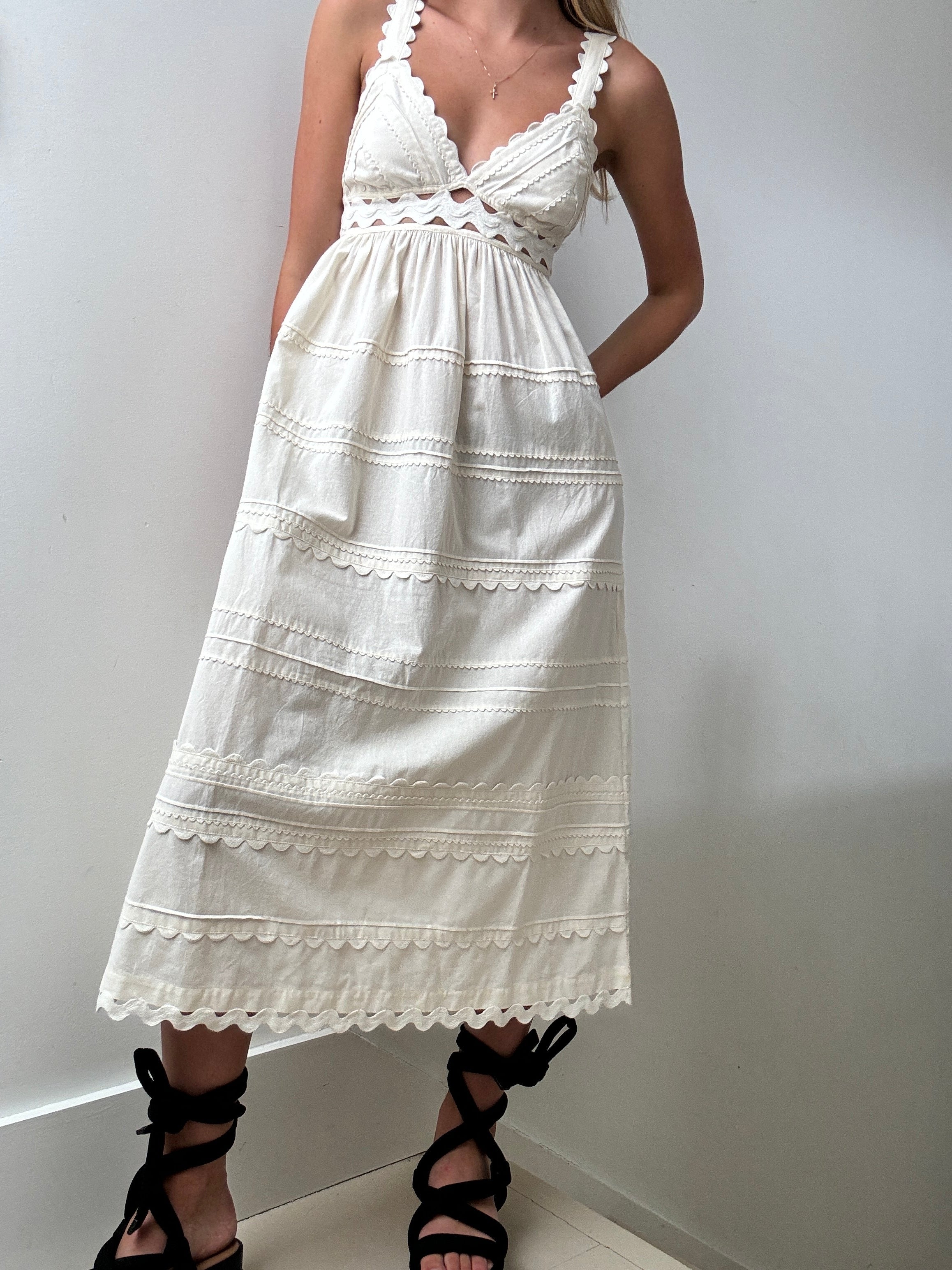 Sea Ryleigh Ric Rac Dress Cream | Dresses