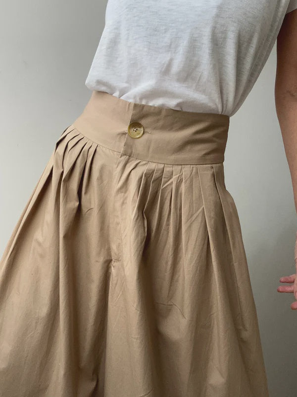 Falda Pantalon Plisada Sea Falda Pantalón Plisada De Talle Alto De