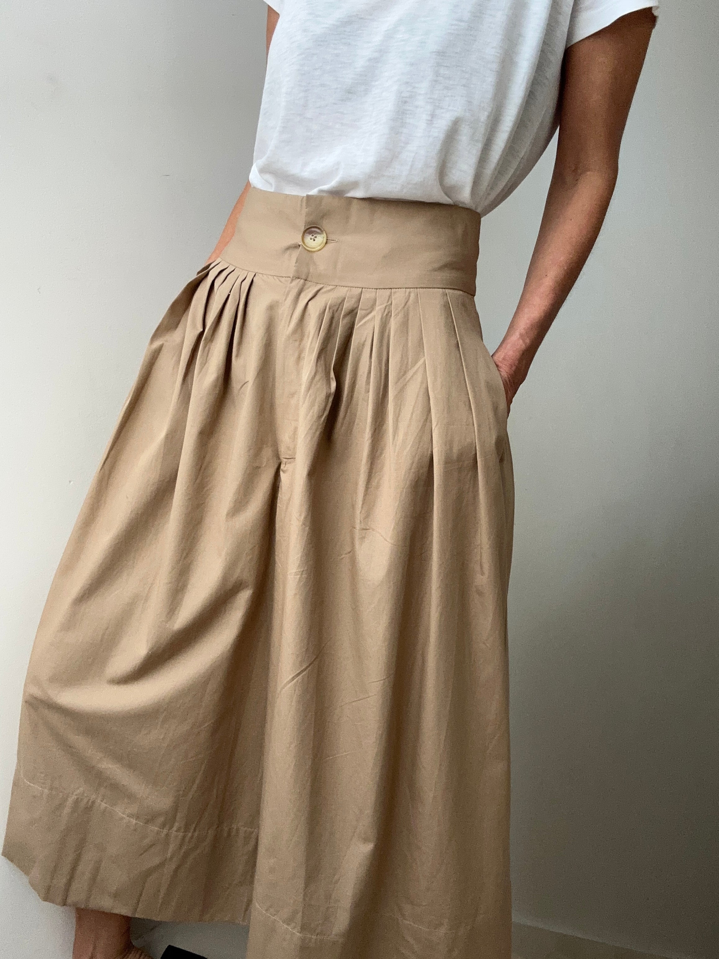 Sea Pants Sea NY High Rise Pleated Culottes