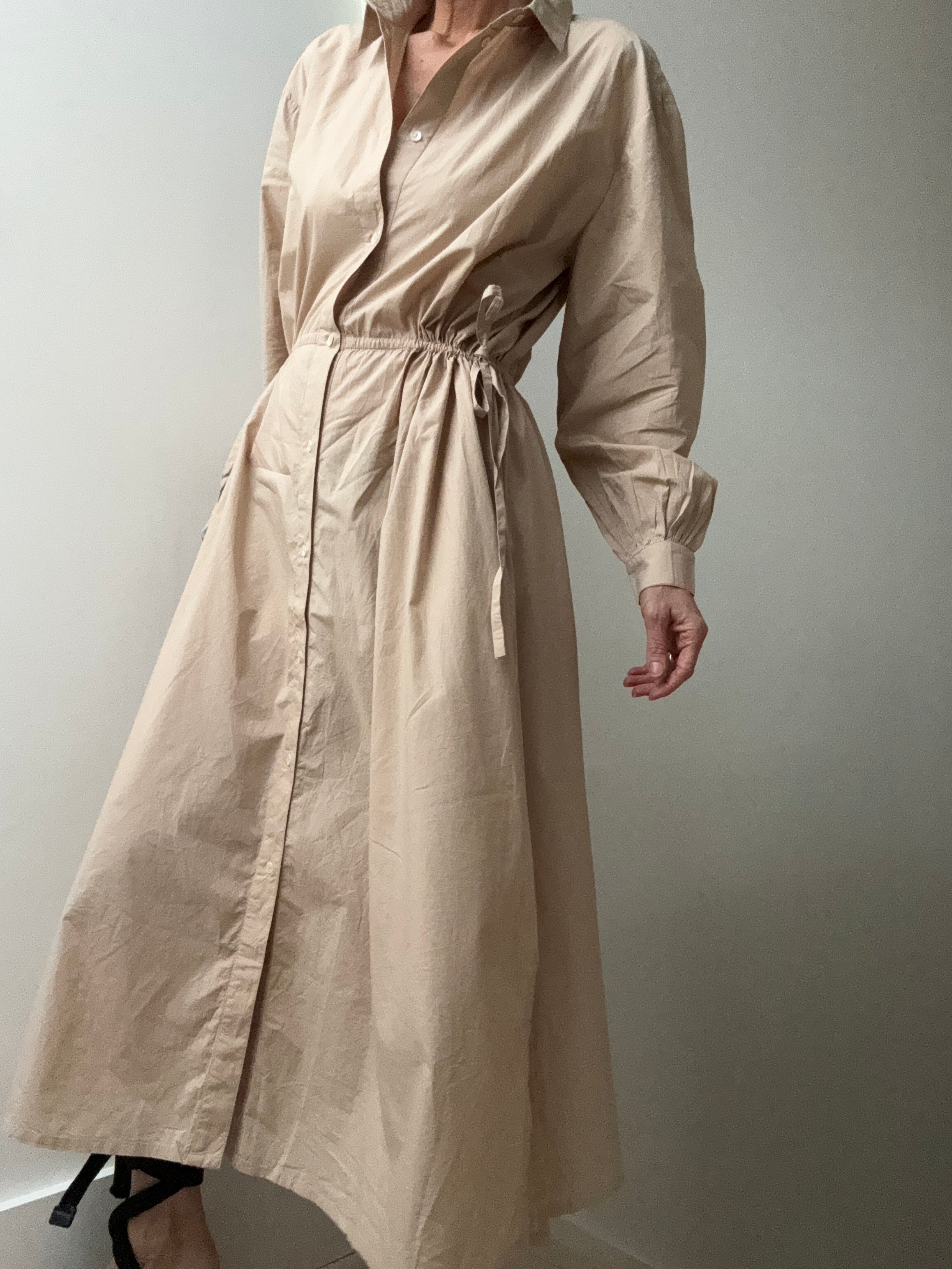 Mia Shirtdress Dark Bone | Dresses