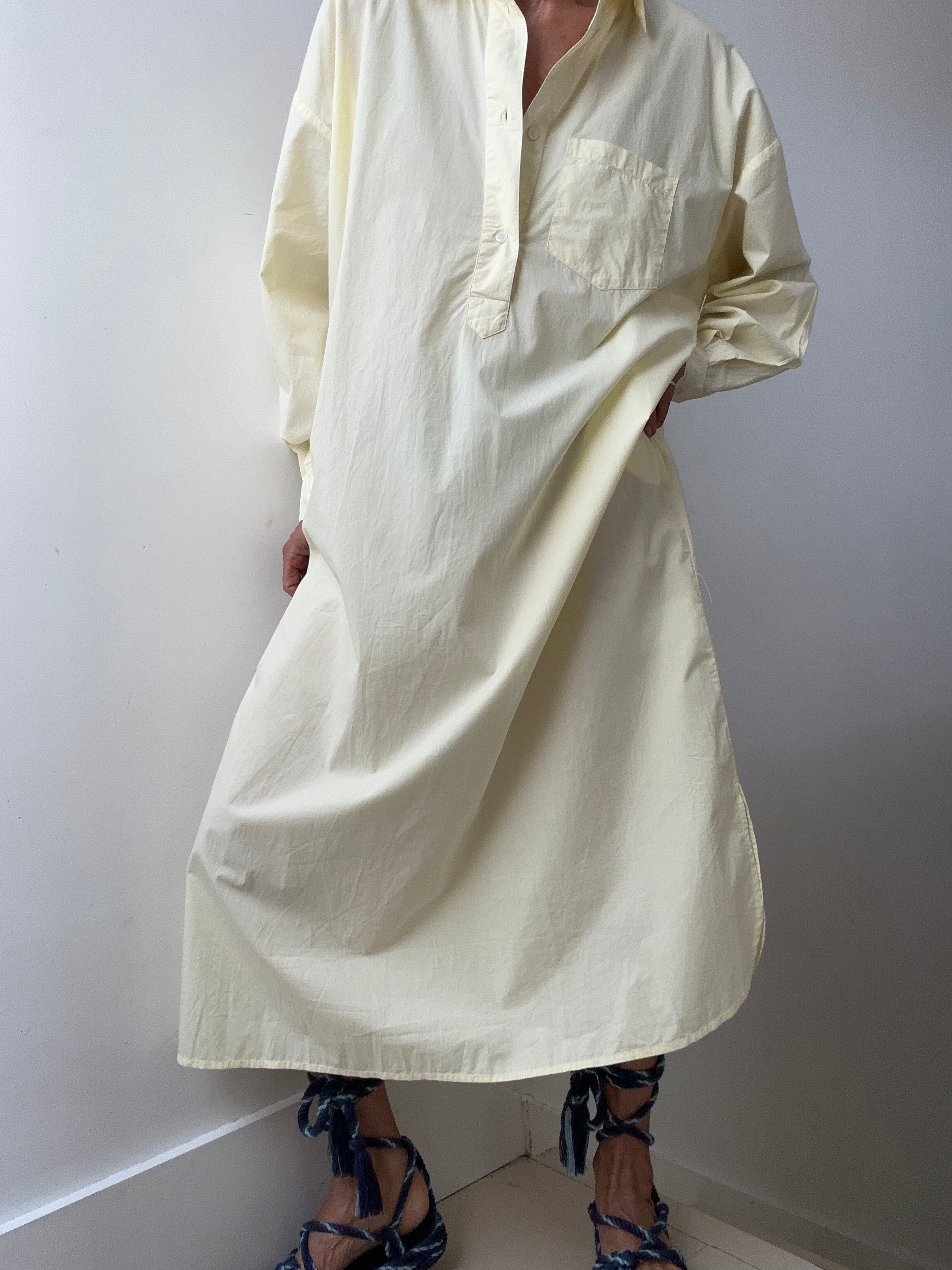 Skall Studio Dresses Skall Studio Edgar Shirtdress Lemon