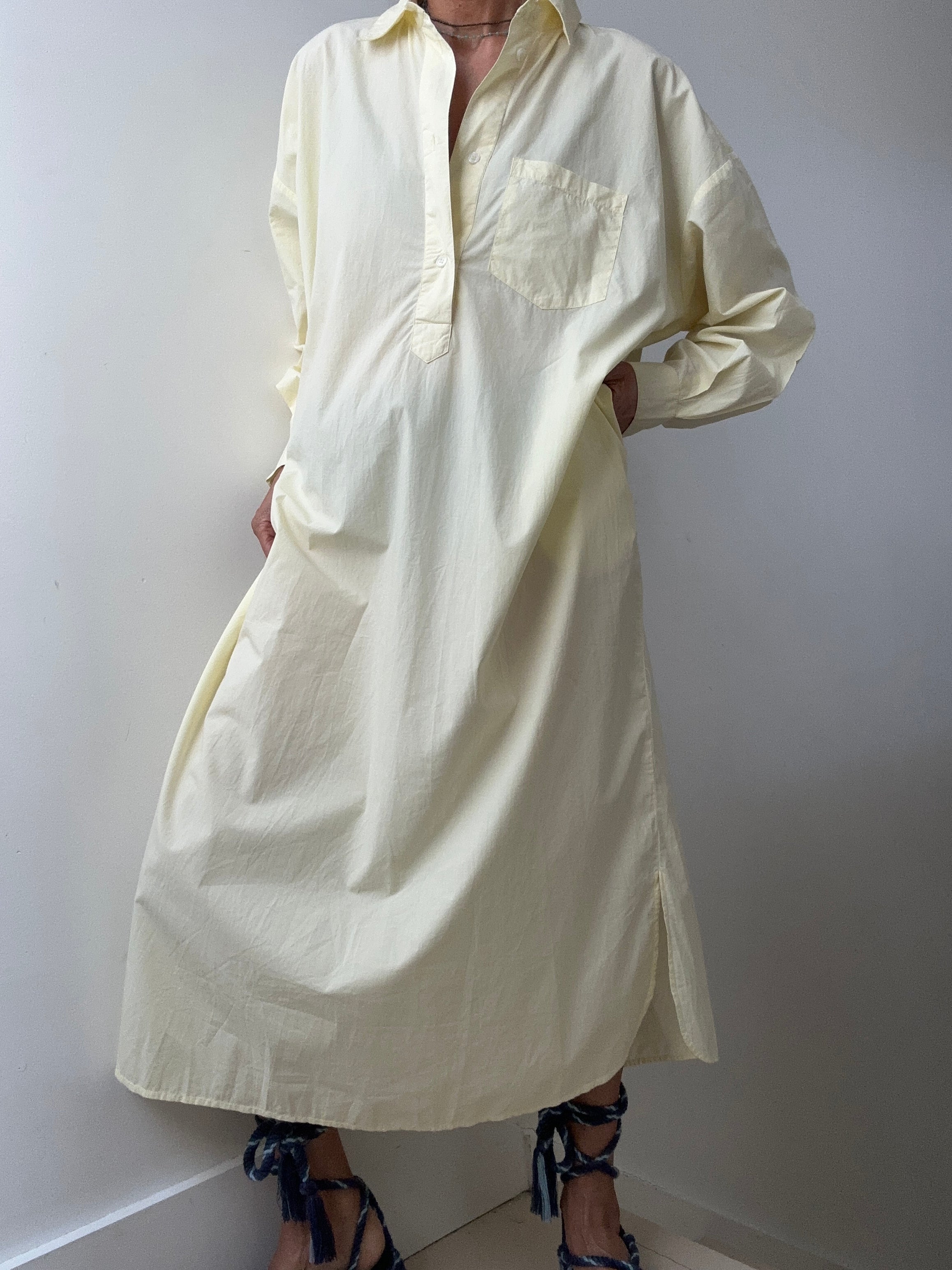 Skall Studio Dresses Skall Studio Edgar Shirtdress Lemon