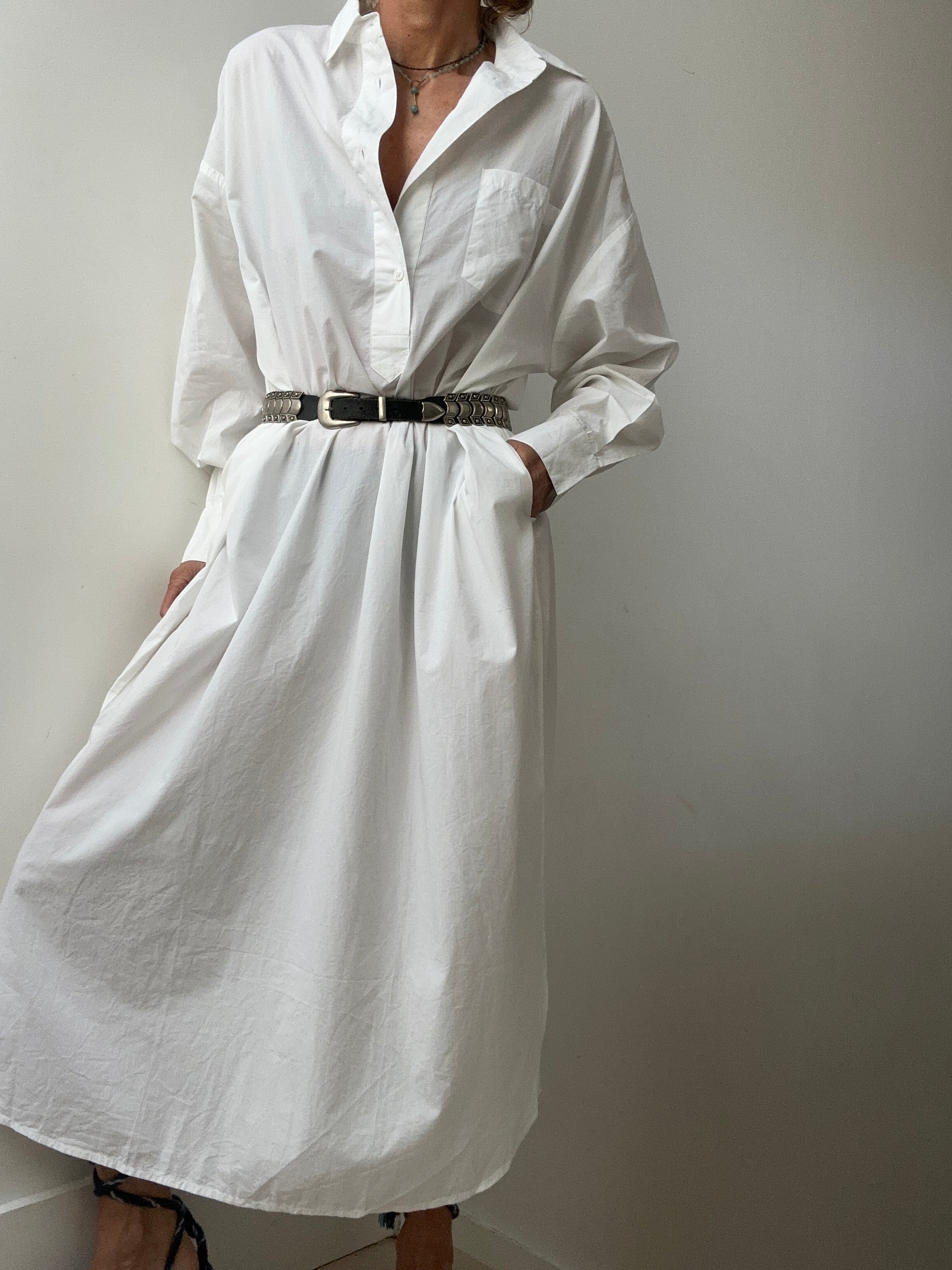 Skall Studio Edgar Shirtdress White | Dresses