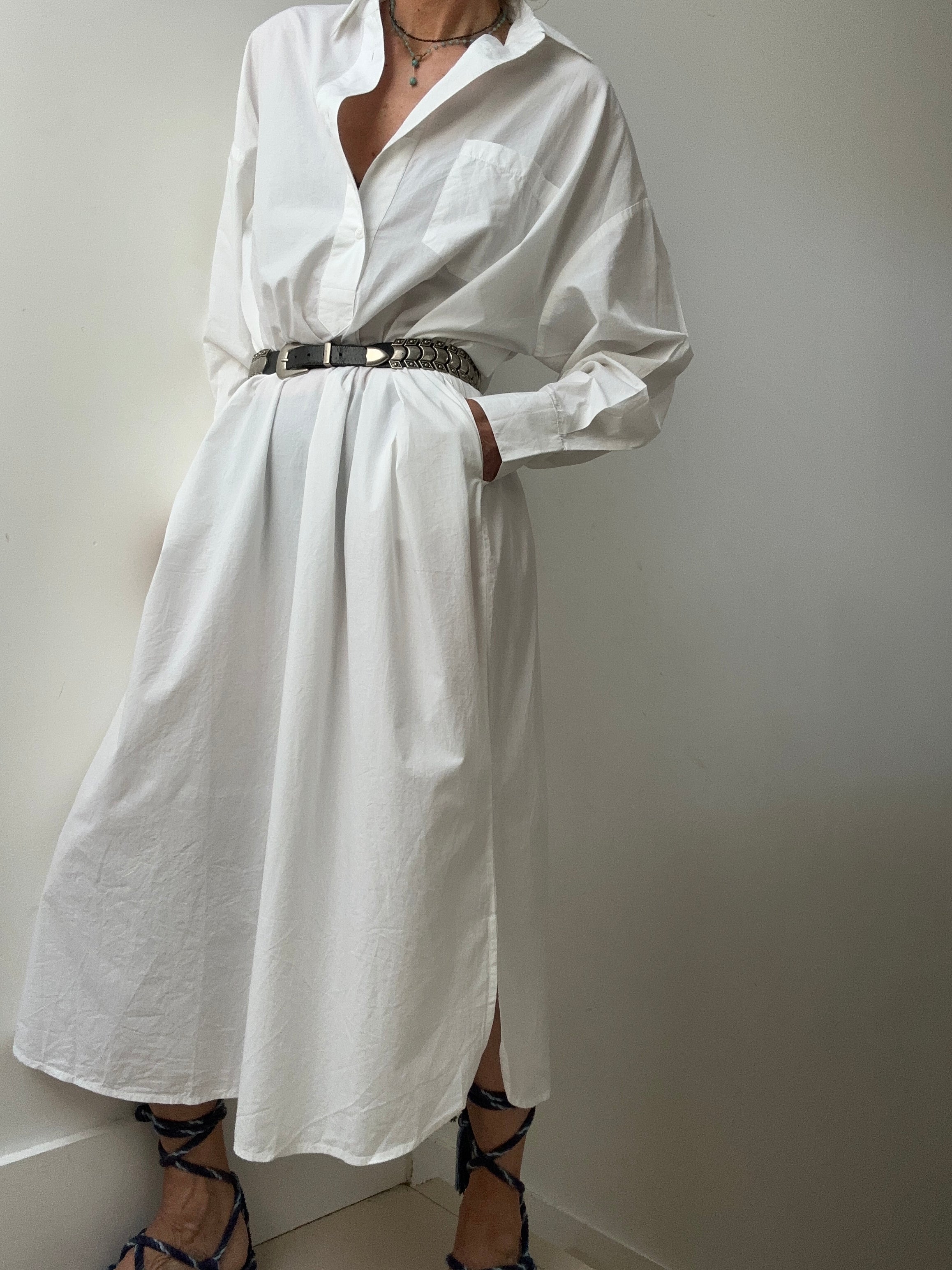 Skall Studio Edgar Shirtdress White | Dresses