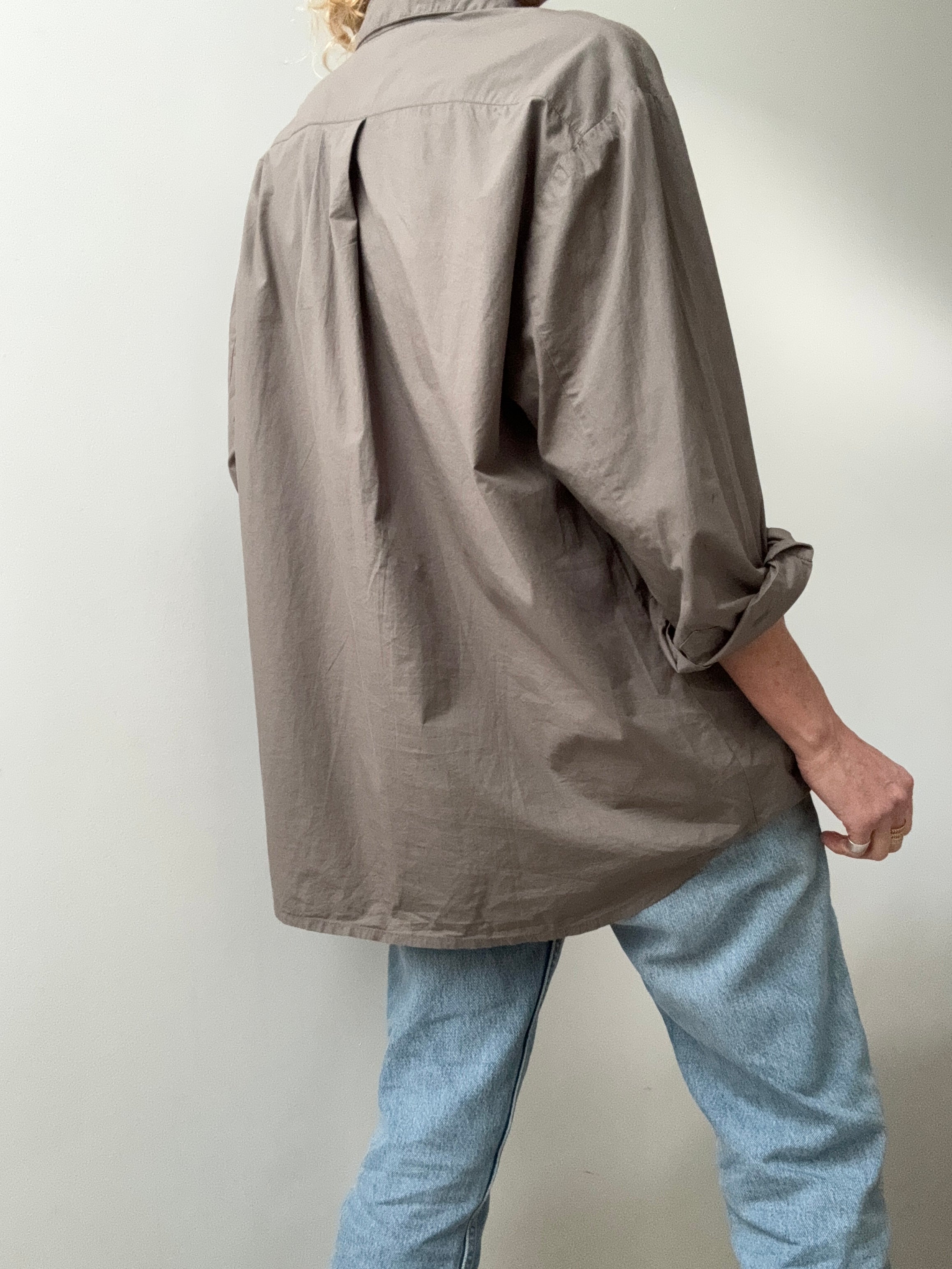 Organic Cotton Edgar Shirt Dark Grey | Shirts