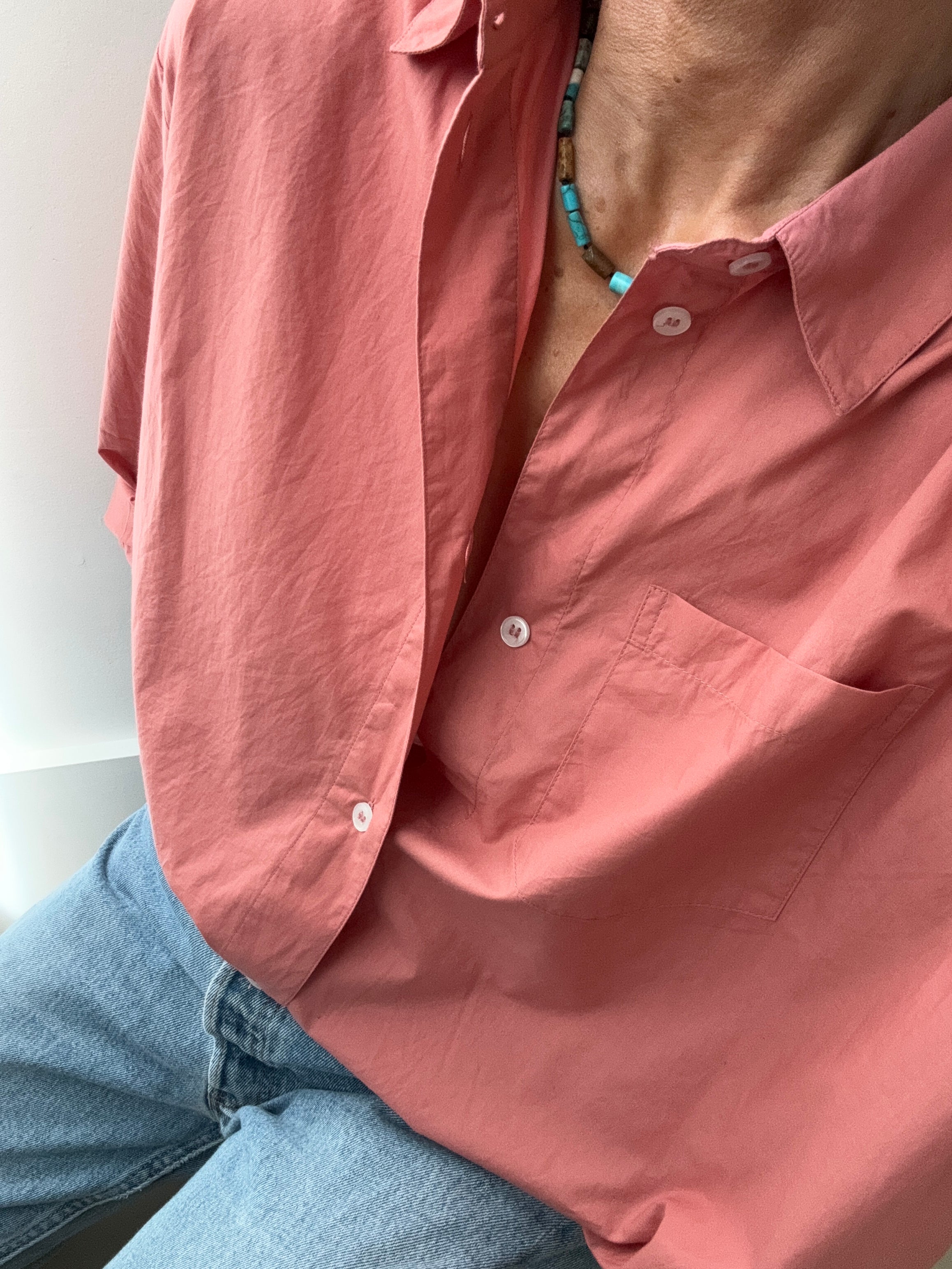 Organic Cotton Edgar Shirt Dusty Rose | Shirts