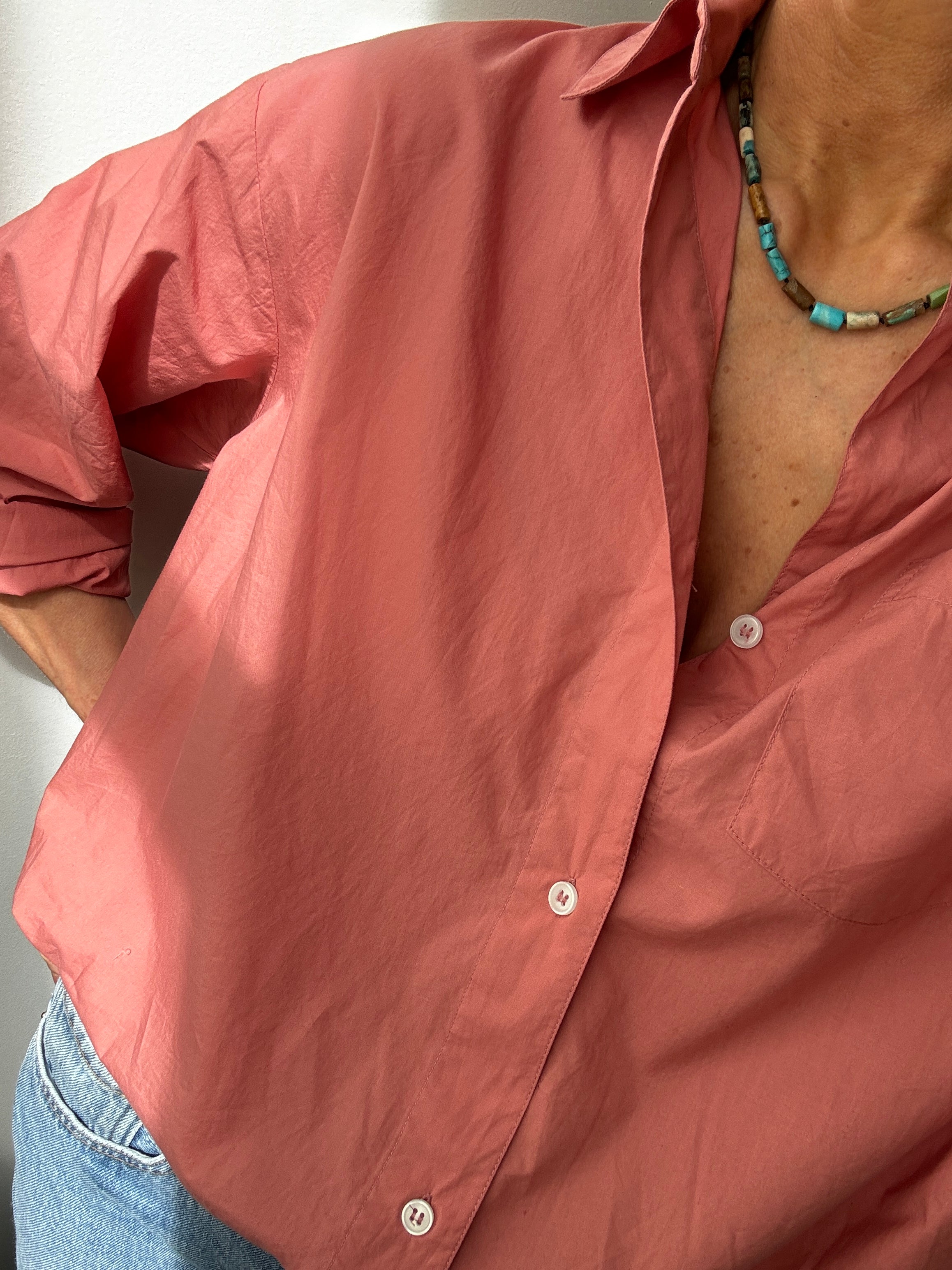 Organic Cotton Edgar Shirt Dusty Rose | Shirts