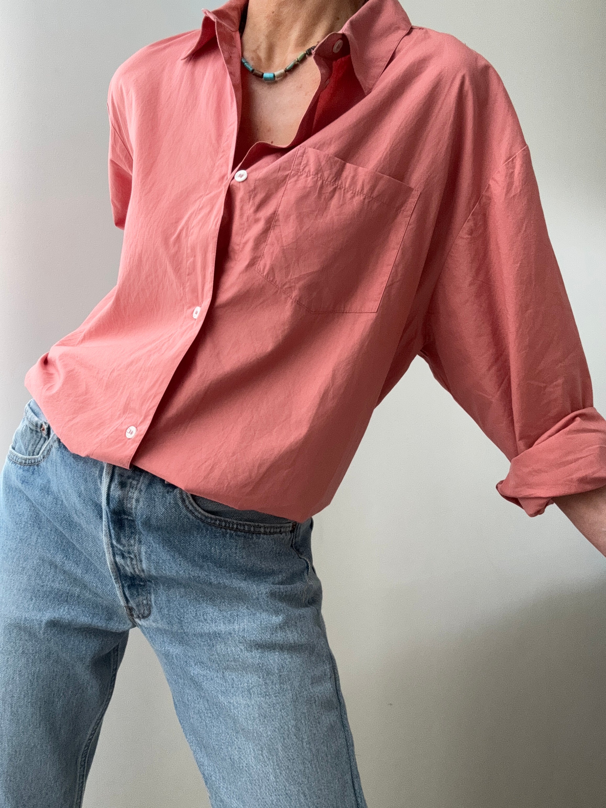 Organic Cotton Edgar Shirt Dusty Rose | Shirts