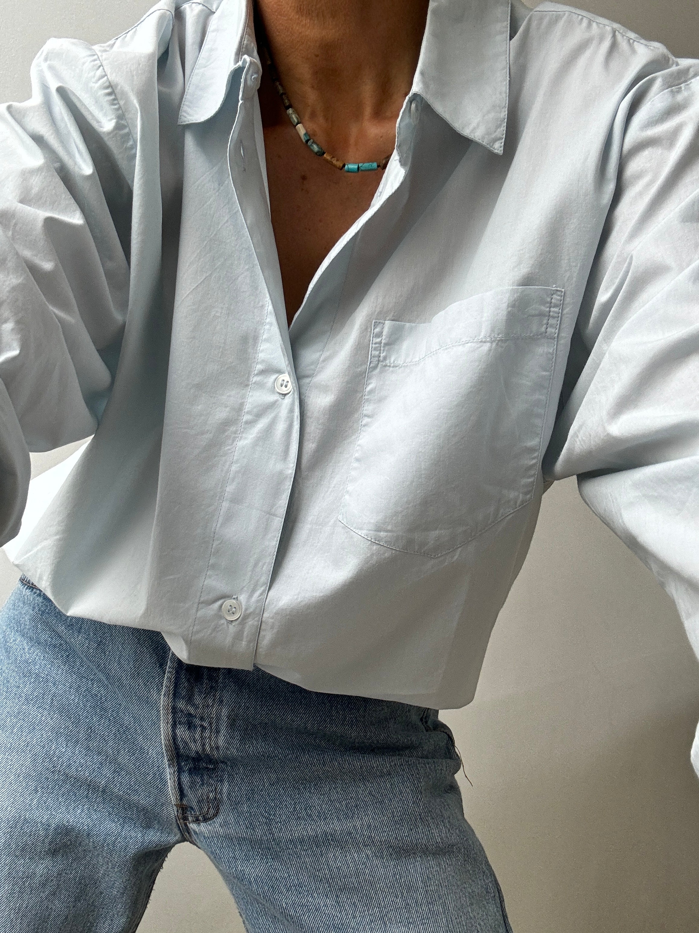 Organic Cotton Edgar Shirt Light Blue | Shirts