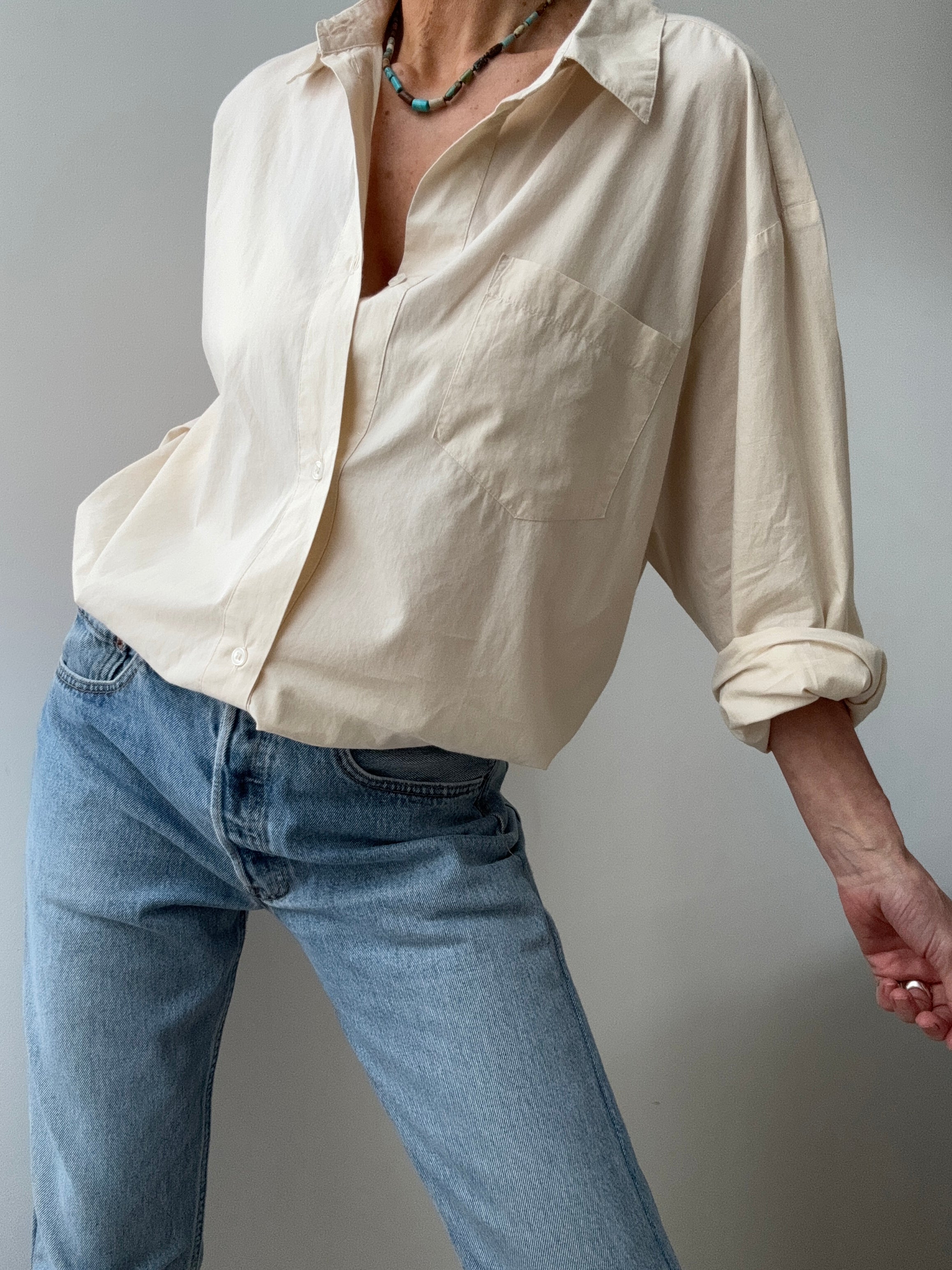 Organic Cotton Edgar Shirt Light Sand | Shirts