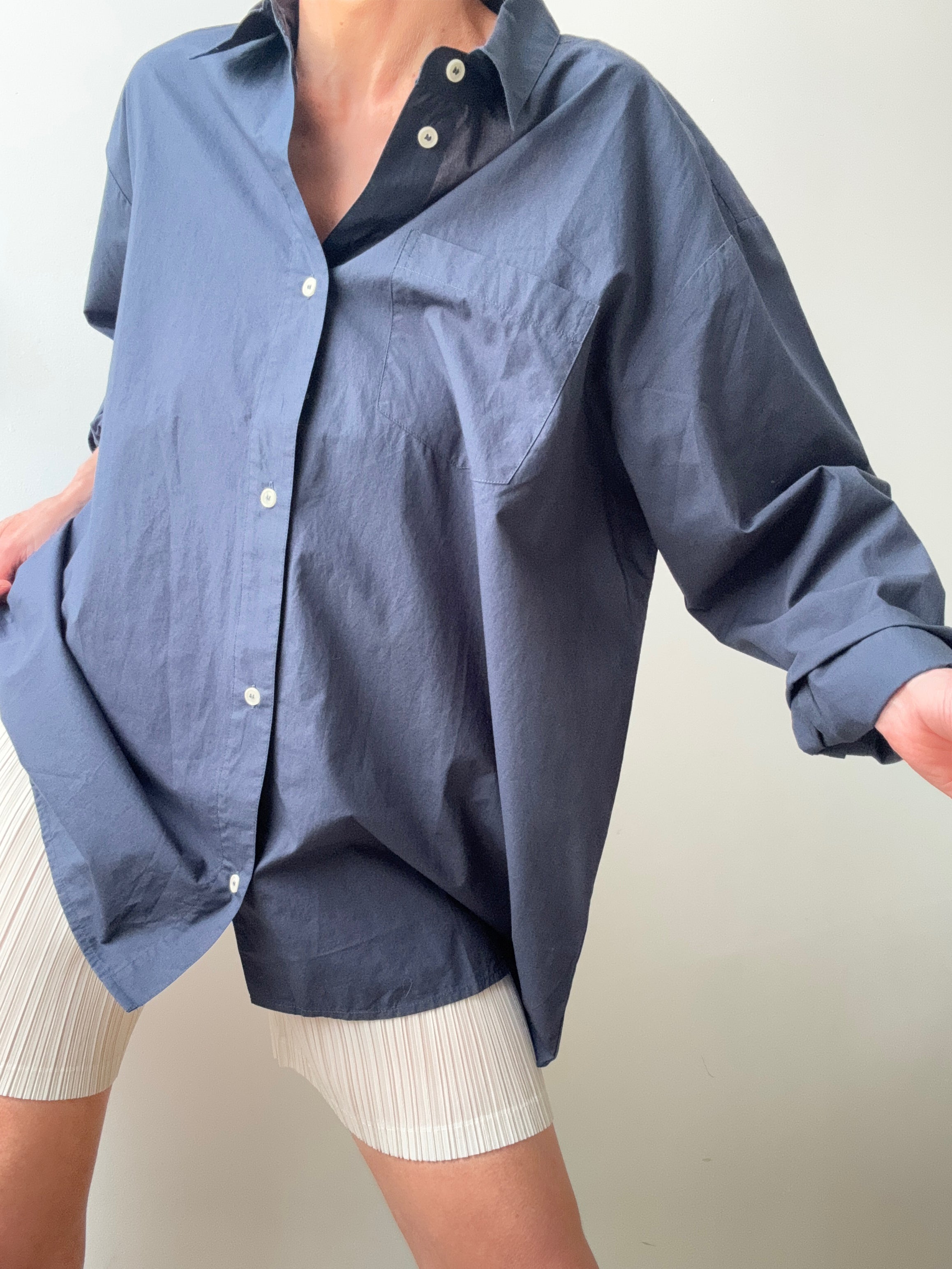 Organic Cotton Edgar Shirt Navy | Shirts