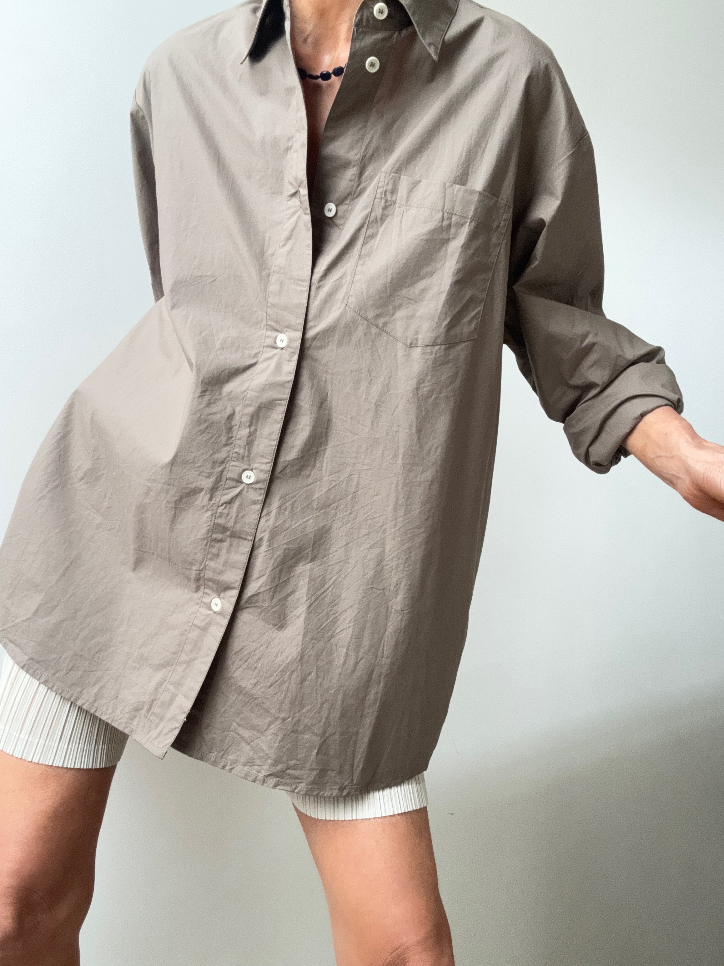 Organic Cotton Edgar Shirt Olive Green | Shirts