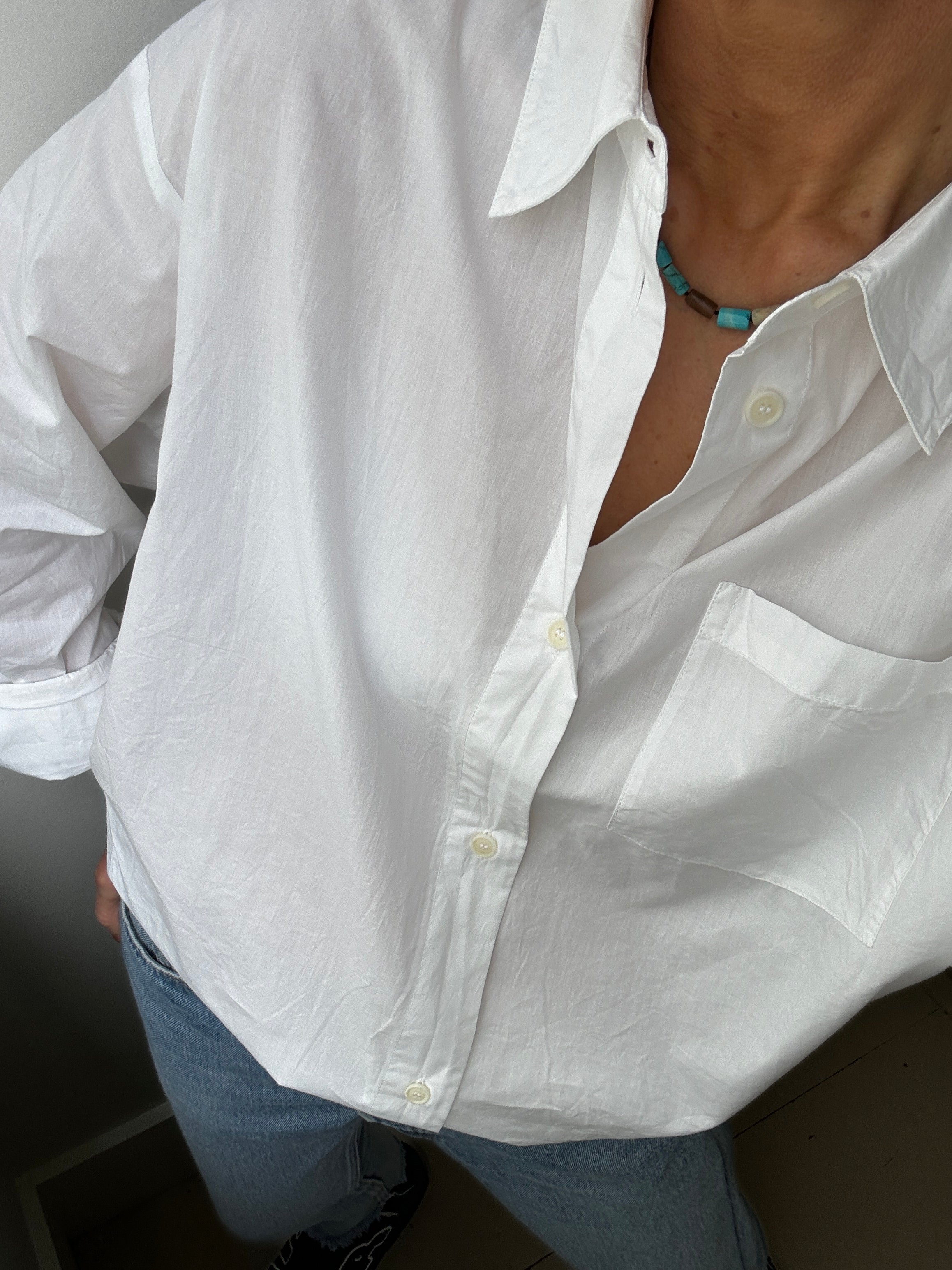 Organic Cotton Edgar Shirt Optic White | Shirts