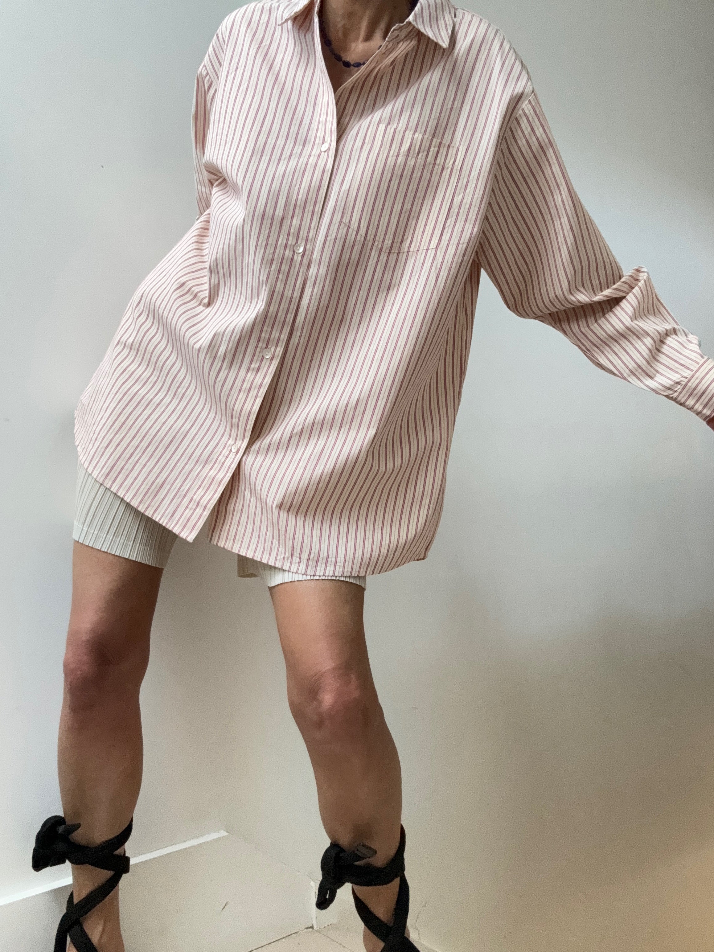 Organic Cotton Edgar Shirt Ruby Stripe | Shirts