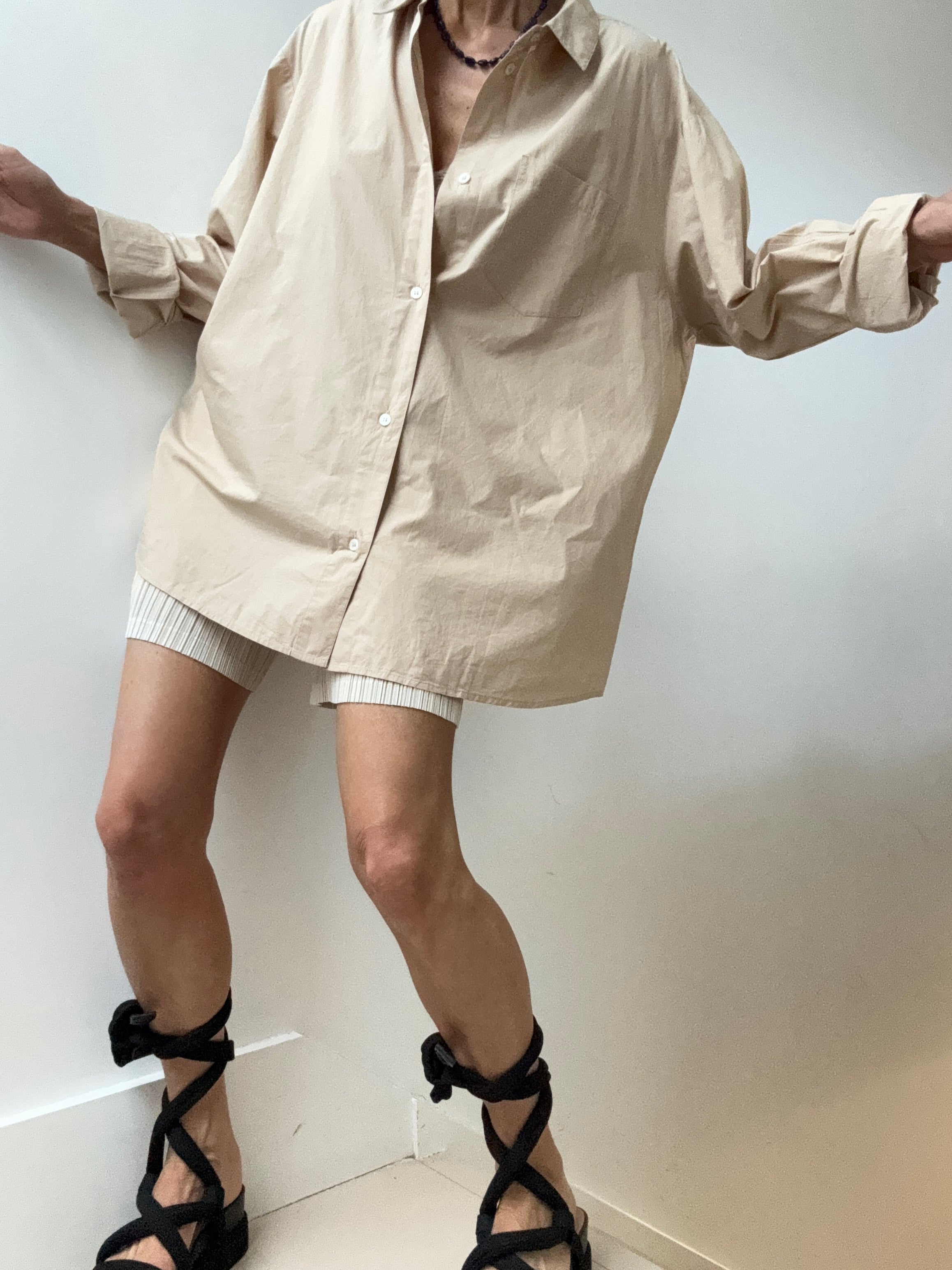Organic Cotton Edgar Shirt Sandshell | Shirts