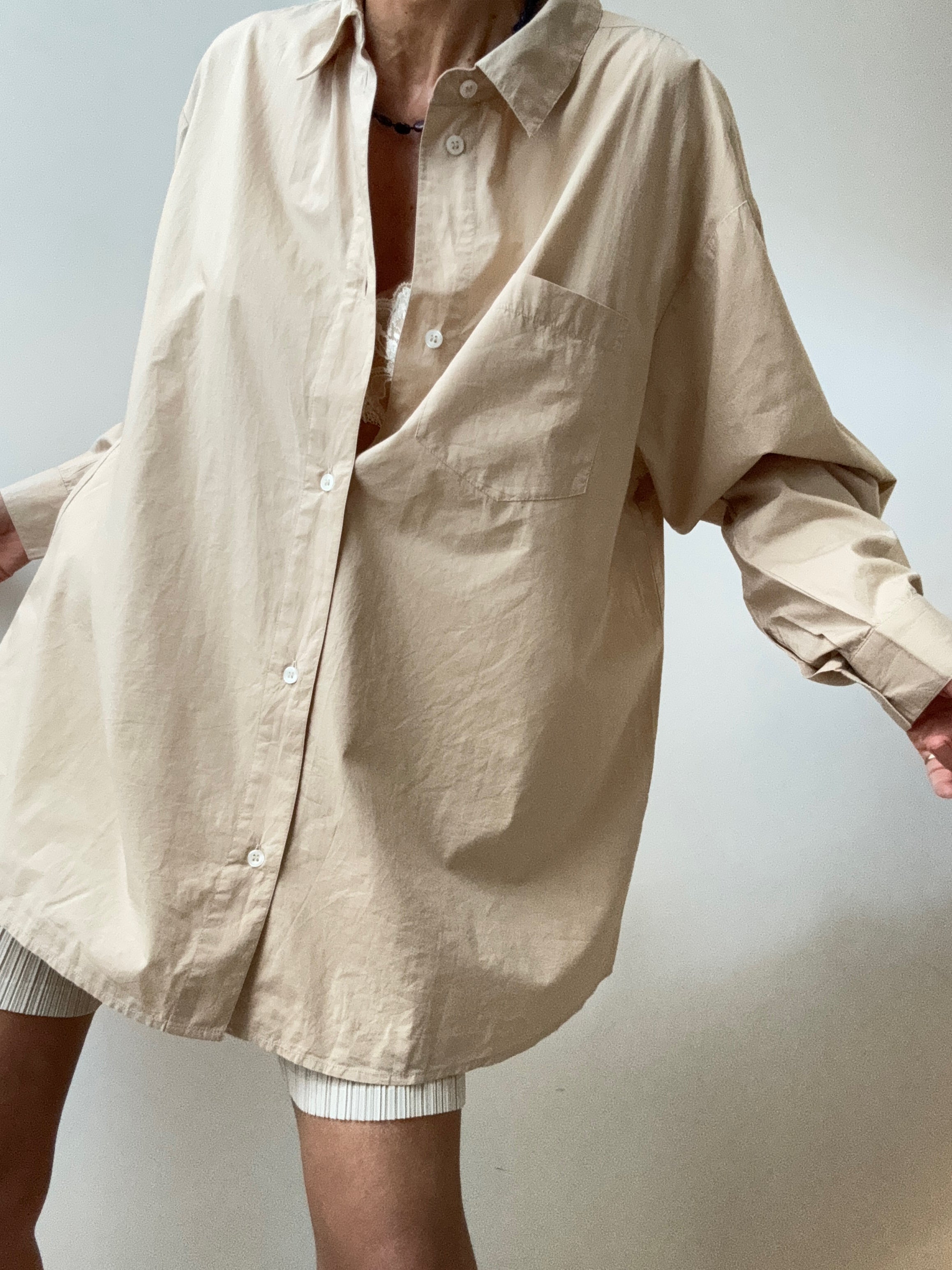 Organic Cotton Edgar Shirt Sandshell | Shirts