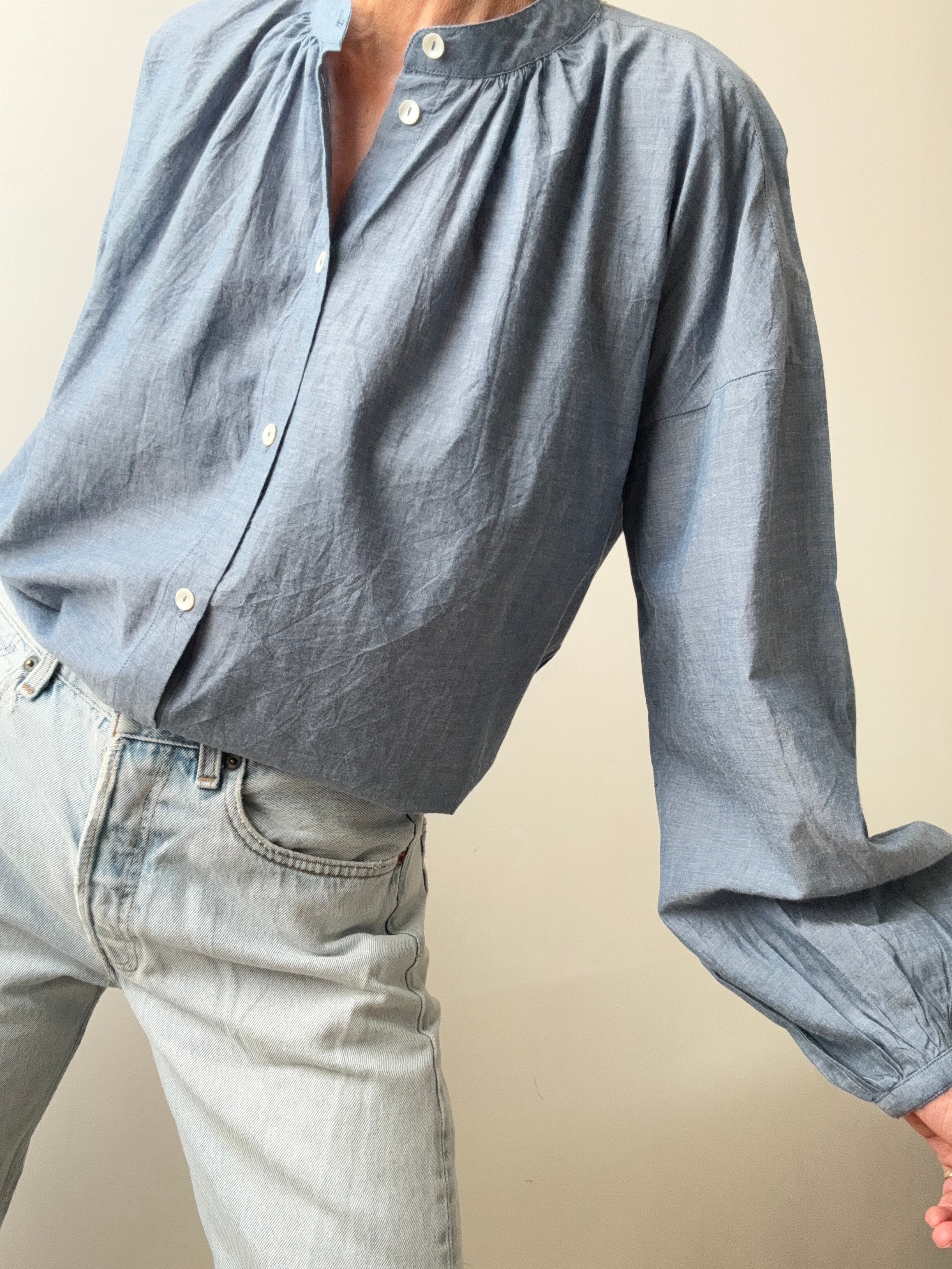 Skall Studio Cilla Shirt Chambray | Shirts