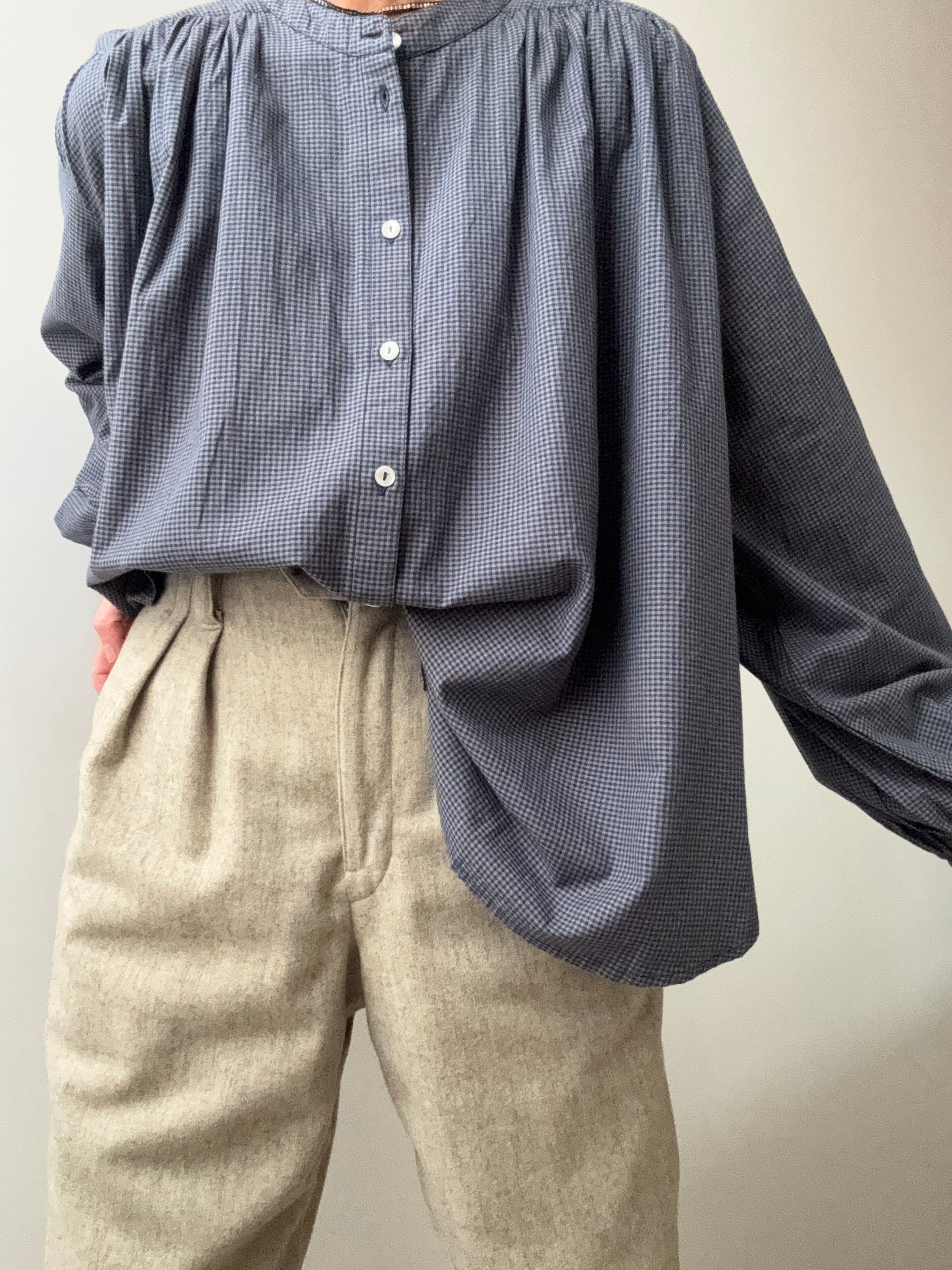 Skall Studio Shirts Skall Studio Rita Shirt Blue Check