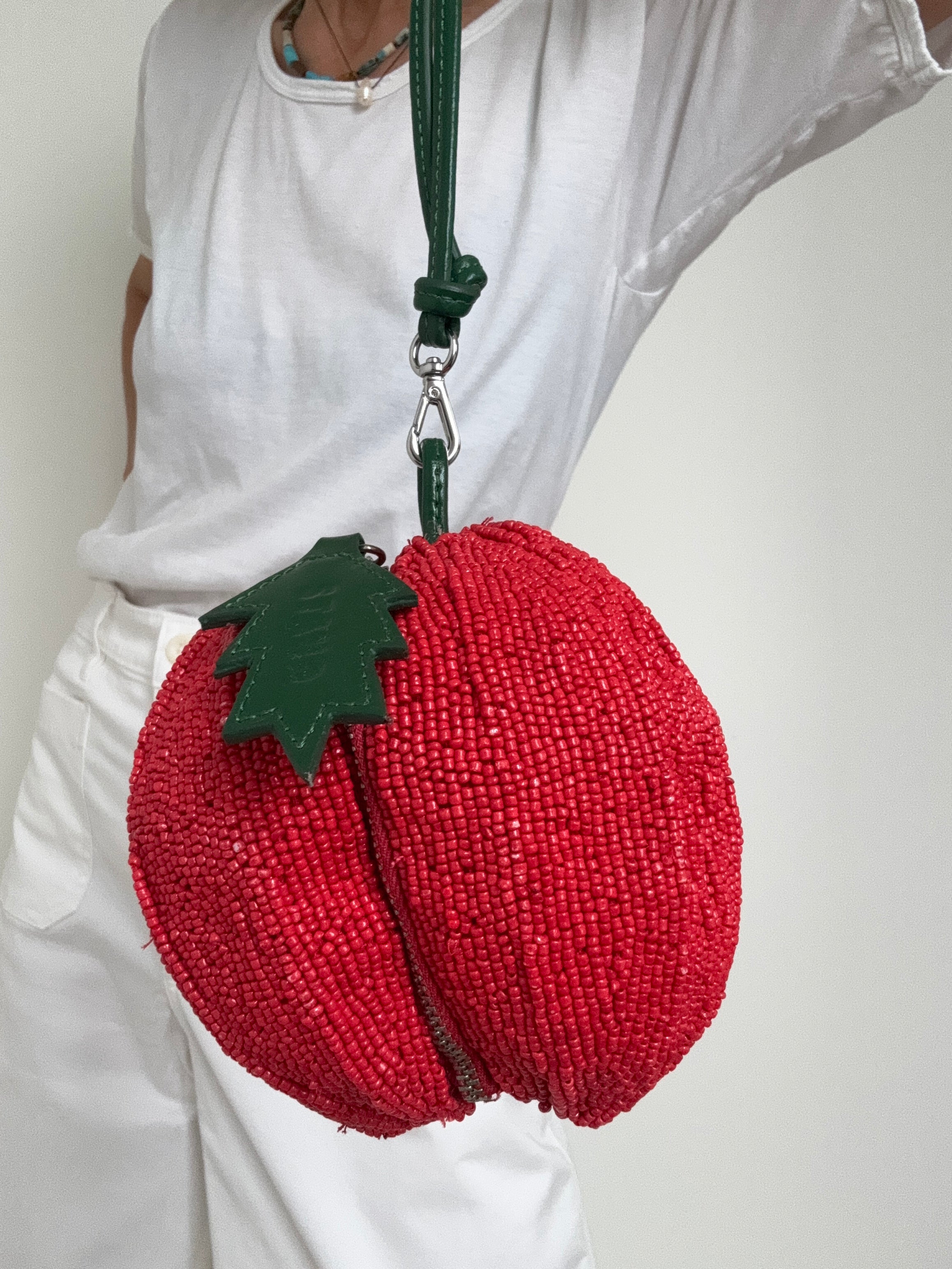 Staud Campari Beaded Bag Tomato | Bags